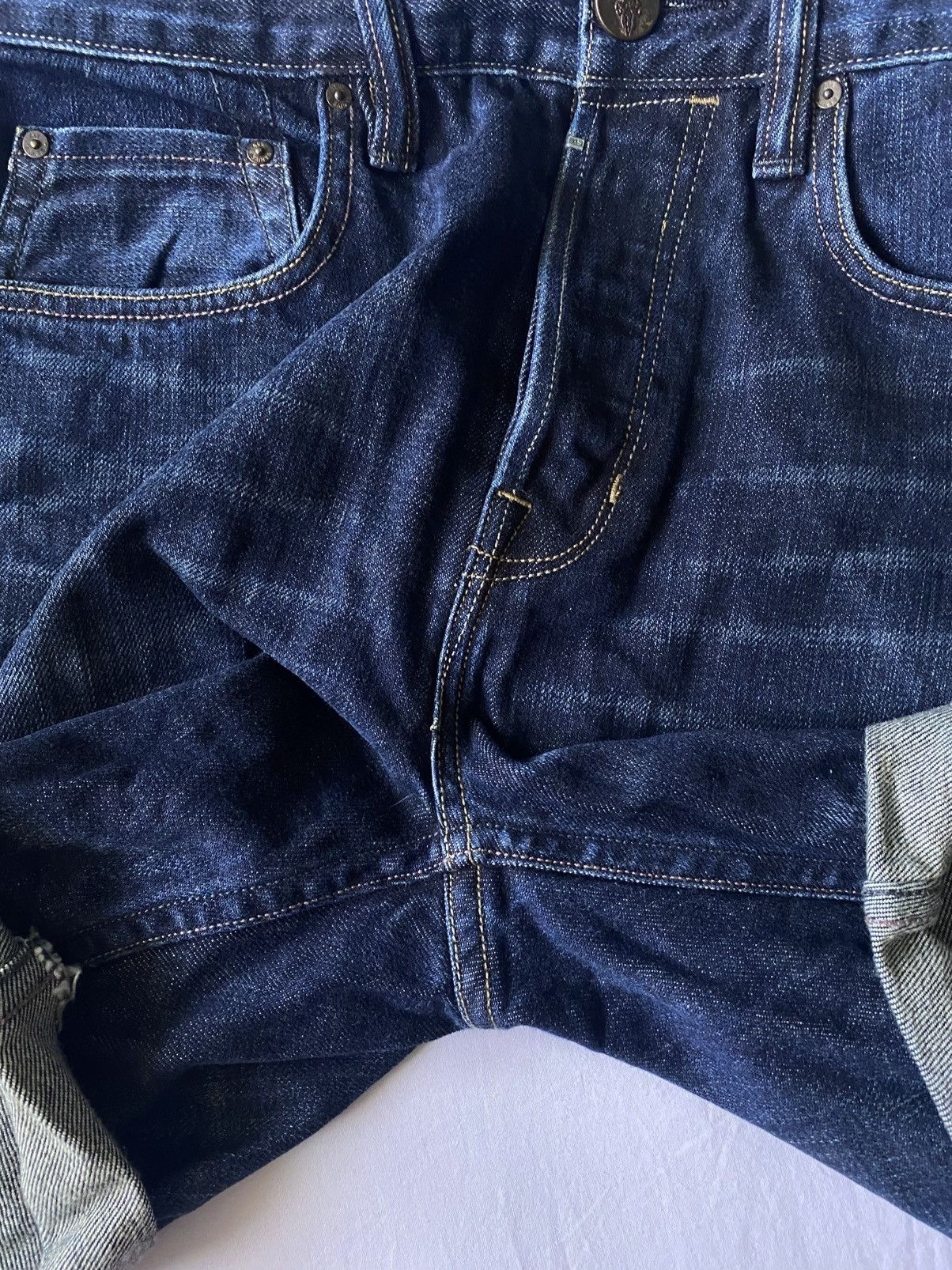 Allsaints Allsaints Deathstar Iggy Selvedge Distressed Denim Shorts Size US 32 / EU 48 - 17 Thumbnail