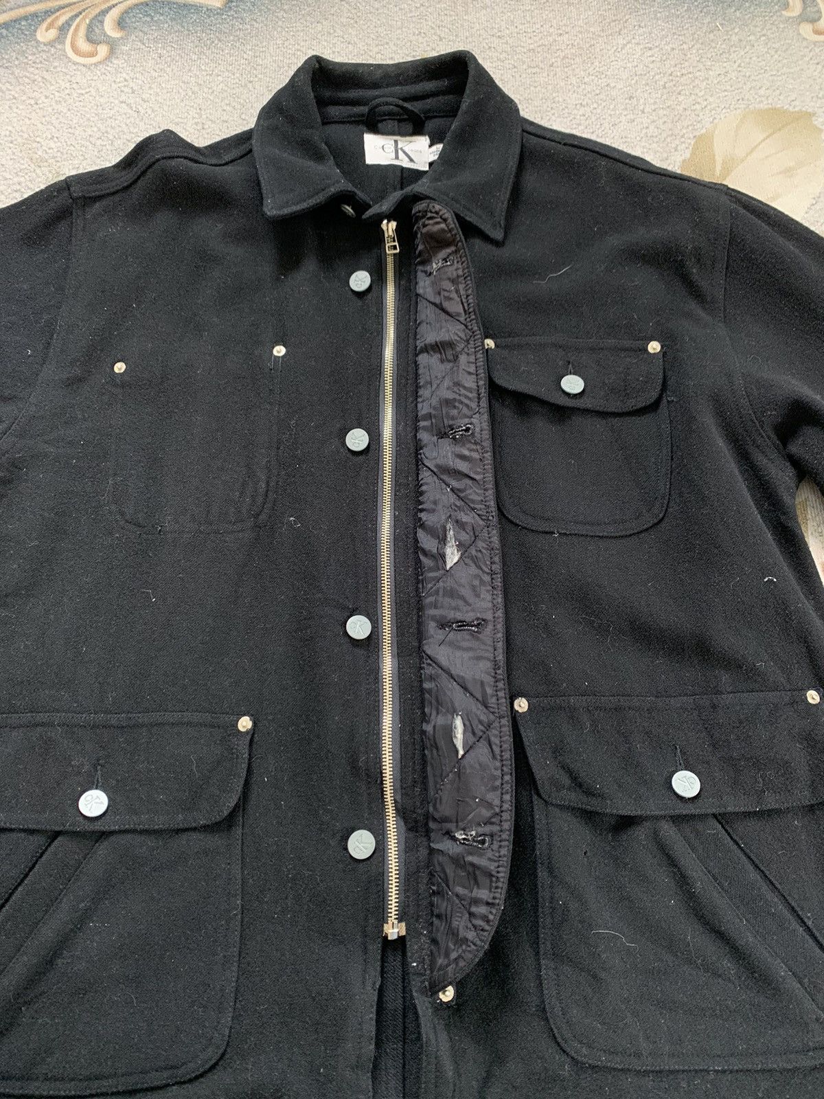 Calvin Klein CK Calvin Klein Jeans Wool & Viscose Jacket Size US L / EU 52-54 / 3 - 12 Thumbnail