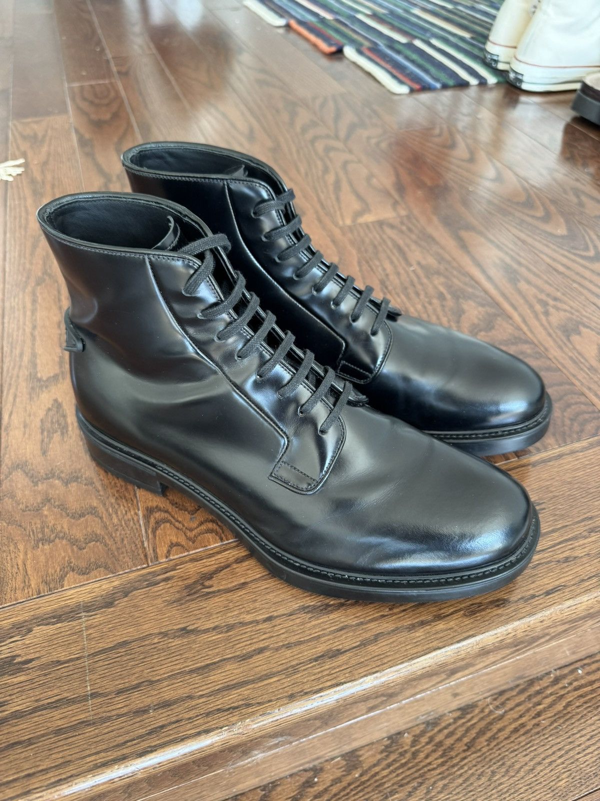 Prada Prada Spazzolato Leather Dress Boots Size US 8.5 / EU 41-42 - 1 Thumbnail