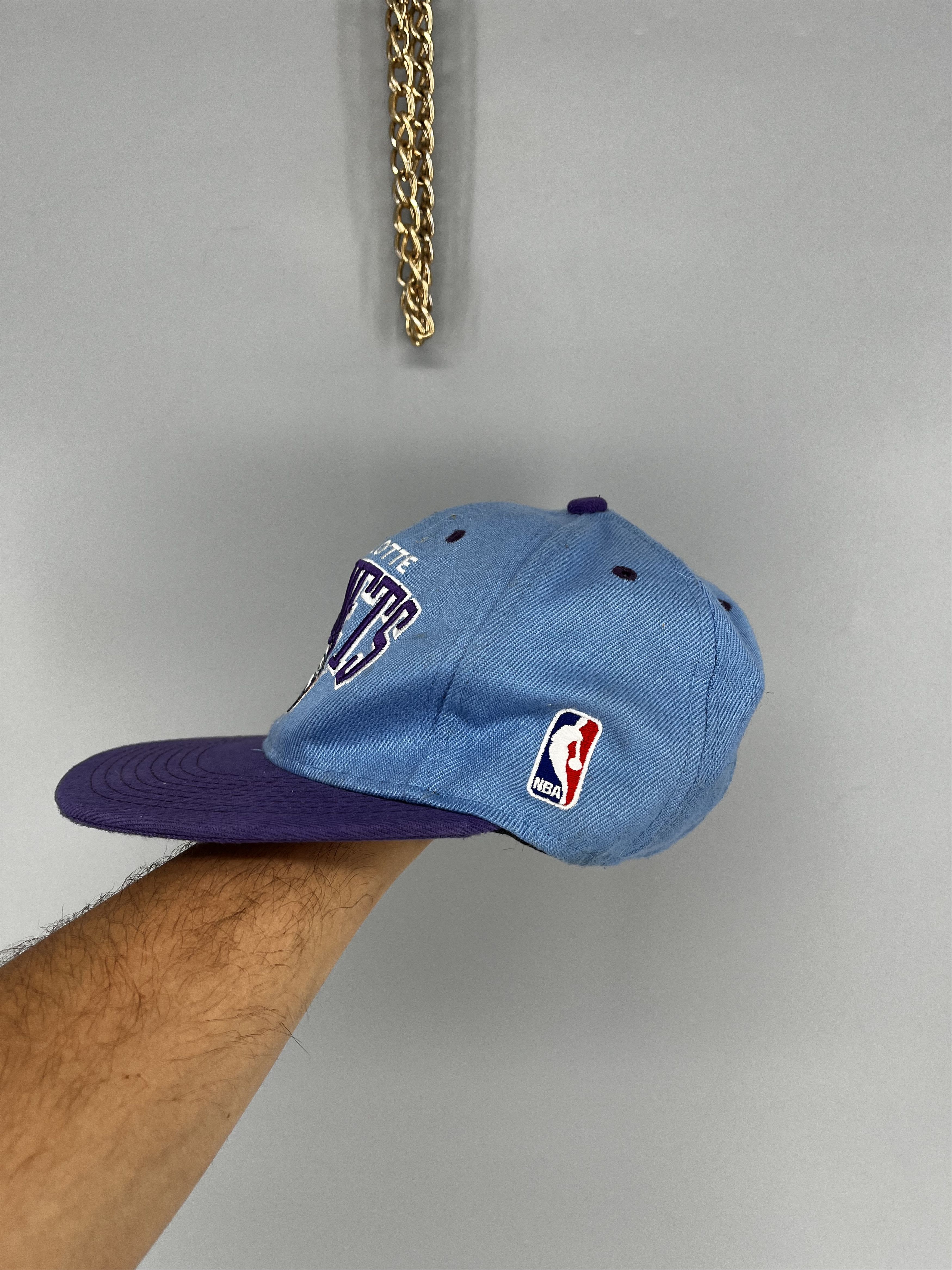 NBA NBA Charlotte Hornets Snapback Hat Adidas Retro Hardwood Size ONE SIZE - 3 Thumbnail