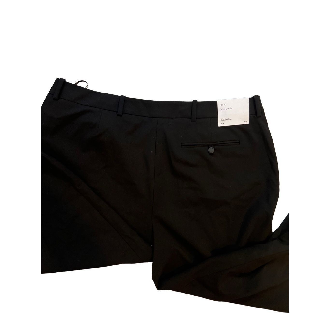 Calvin Klein Calvin Klein Black Modern Fit Dress Pants size 14 Size 36" / US 14 / IT 50 - 8 Thumbnail