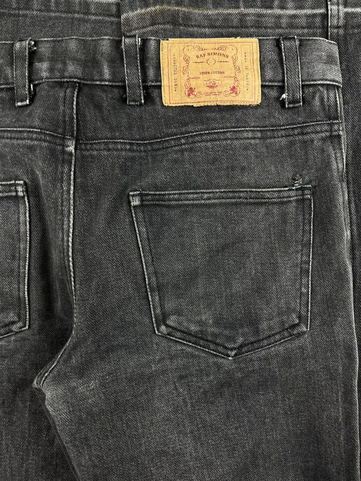 Raf Simons AW03 Raf Simons Closer Bootcut Raw Hem Grey Denim Jeans Size US 30 / EU 46 - 4 Thumbnail