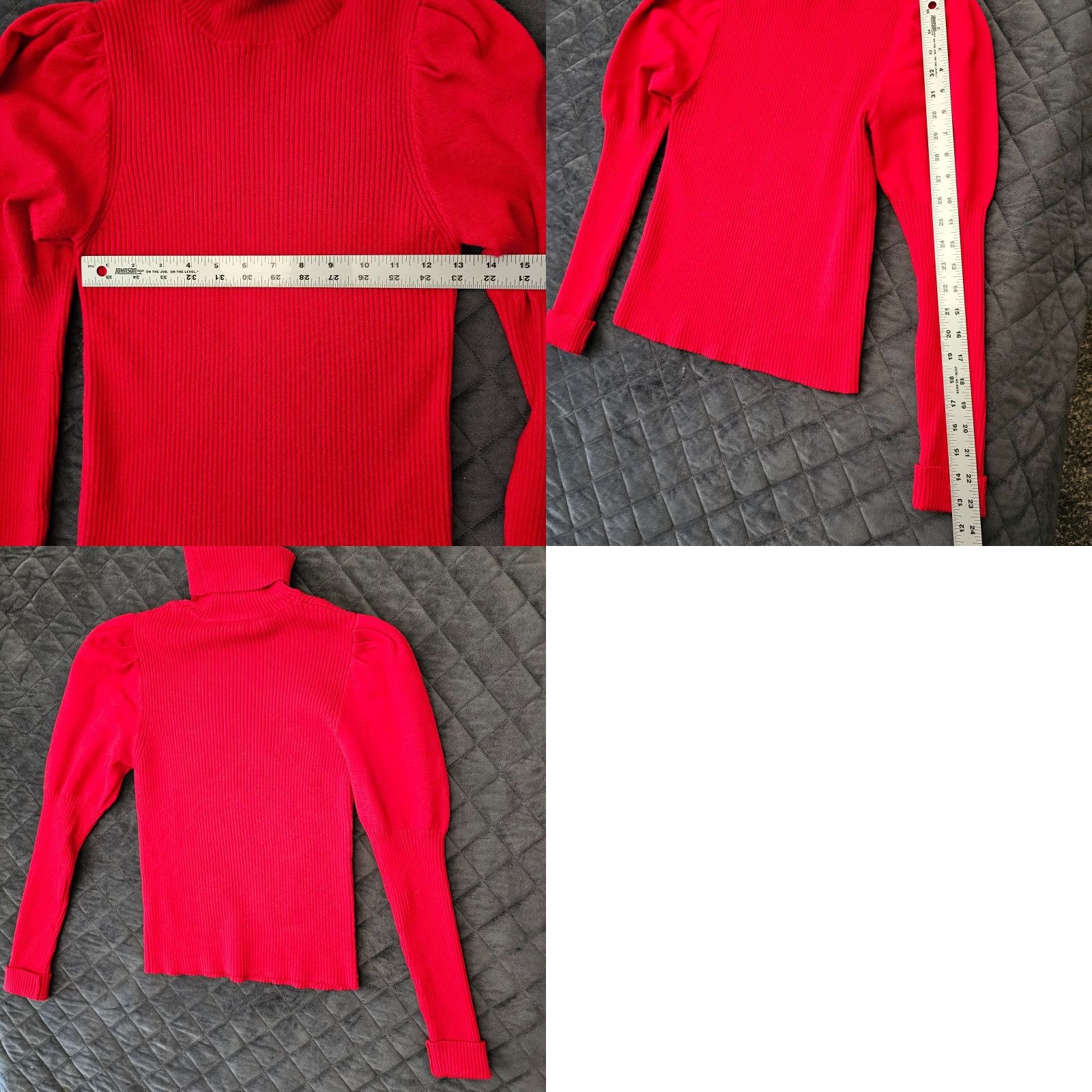 Forever 21 FOREVER 21 Turtleneck Red Long Sleeve Cotton Knit Pullover Sweater Women M Casual Size M / US 6-8 / IT 42-44 - 8 Thumbnail