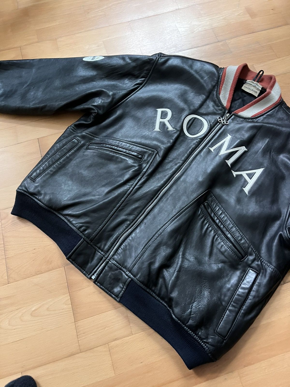 Adidas Vintage Adidas Olympic collection Roma bomber jacket Size US L / EU 52-54 / 3 - 2 Thumbnail