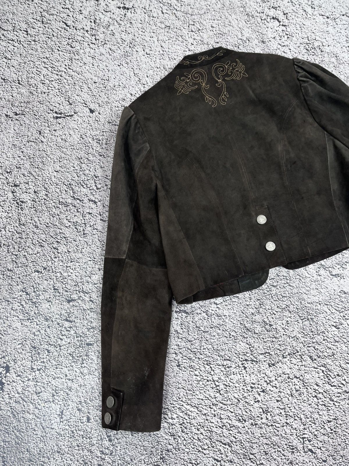 Genuine Leather Vintage Y2K Brown Leather Retro Jacket Military size M Size M / US 6-8 / IT 42-44 - 11 Thumbnail
