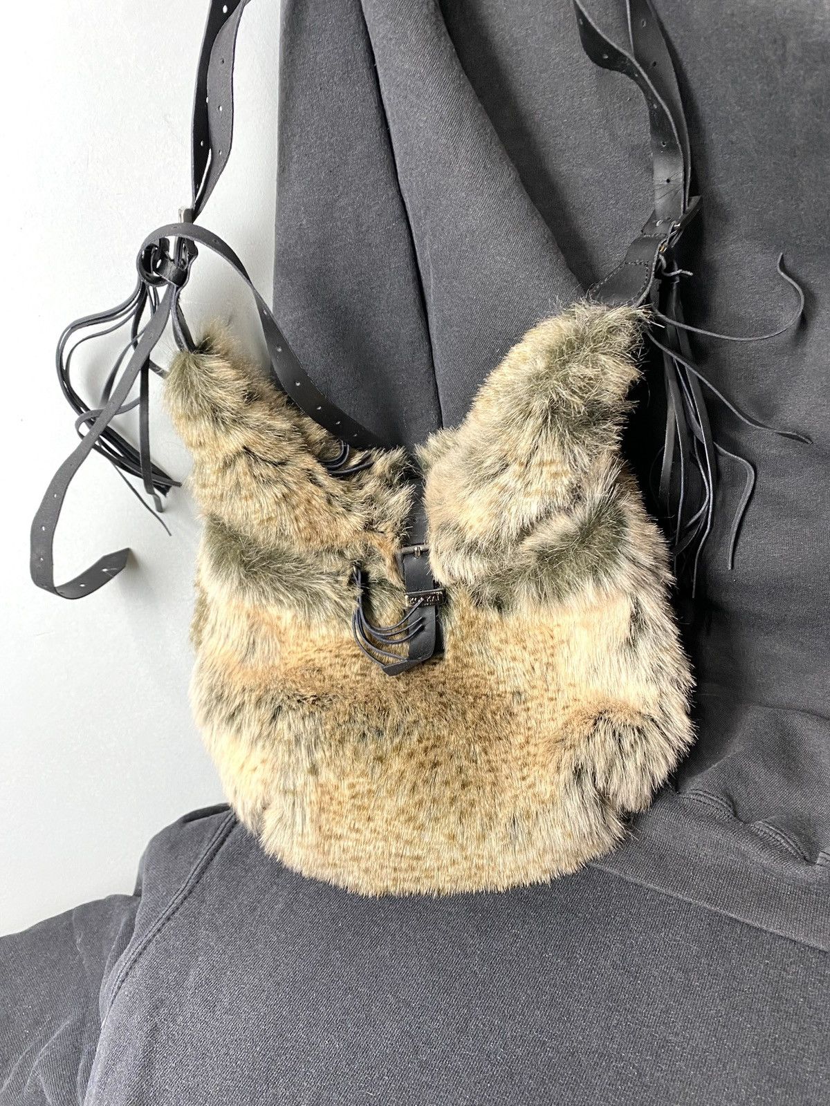 Vintage Vintage Fuzzy Mohair Y2K Bag Japan Style Size ONE SIZE - 3 Thumbnail