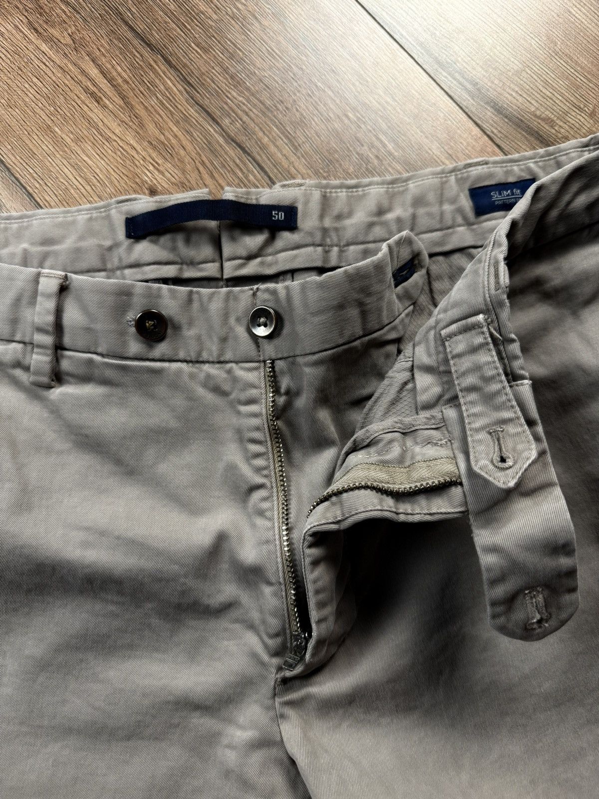 Incotex Incotex Comfort Chino Pants – IT50 / W34 Slim Fit Beige Size US 34 / EU 50 - 3 Thumbnail
