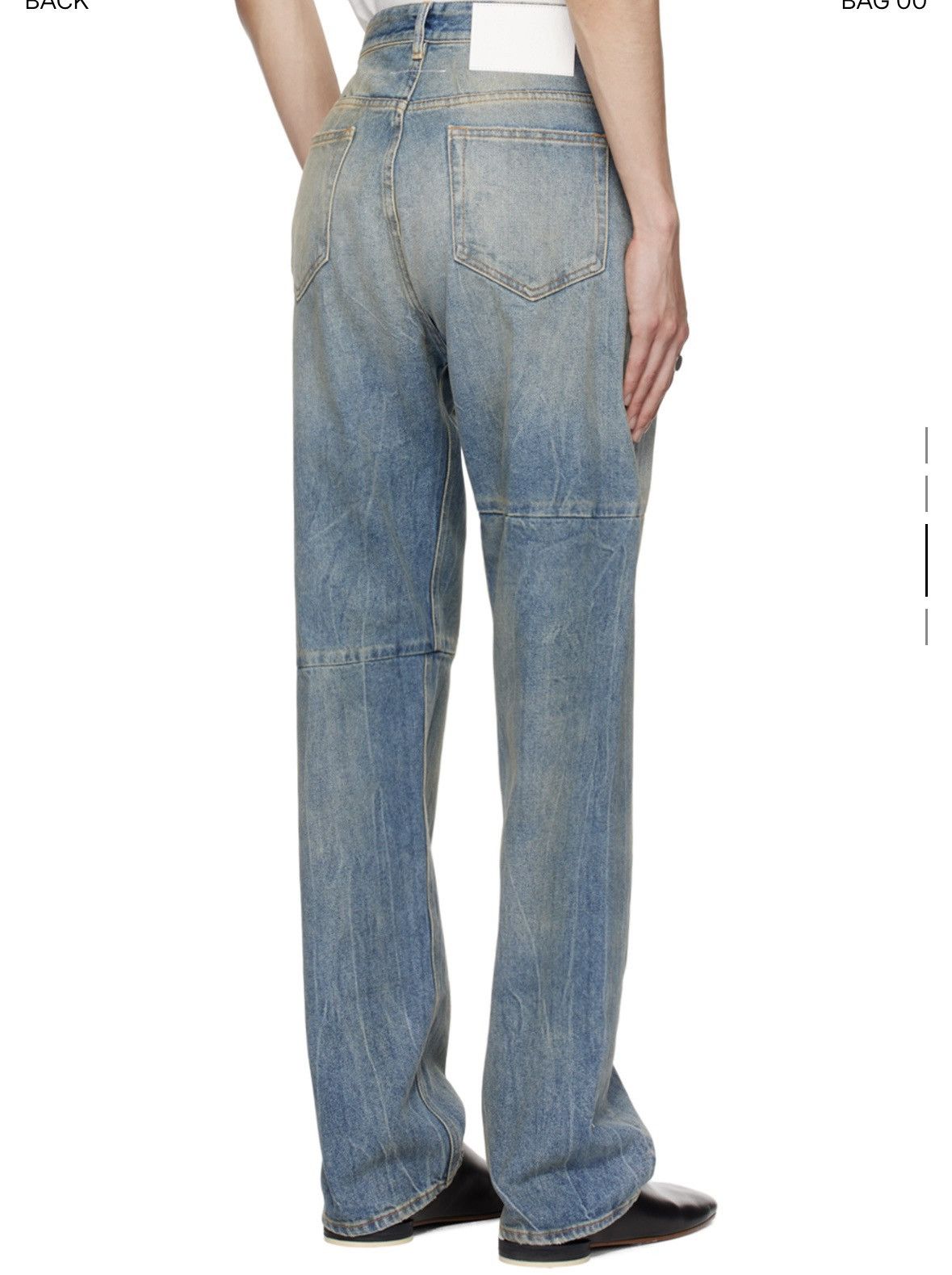 Maison Margiela Mm6 Maison Margiela Blue Faded Jeans Size US 34 / EU 50 - 8 Thumbnail