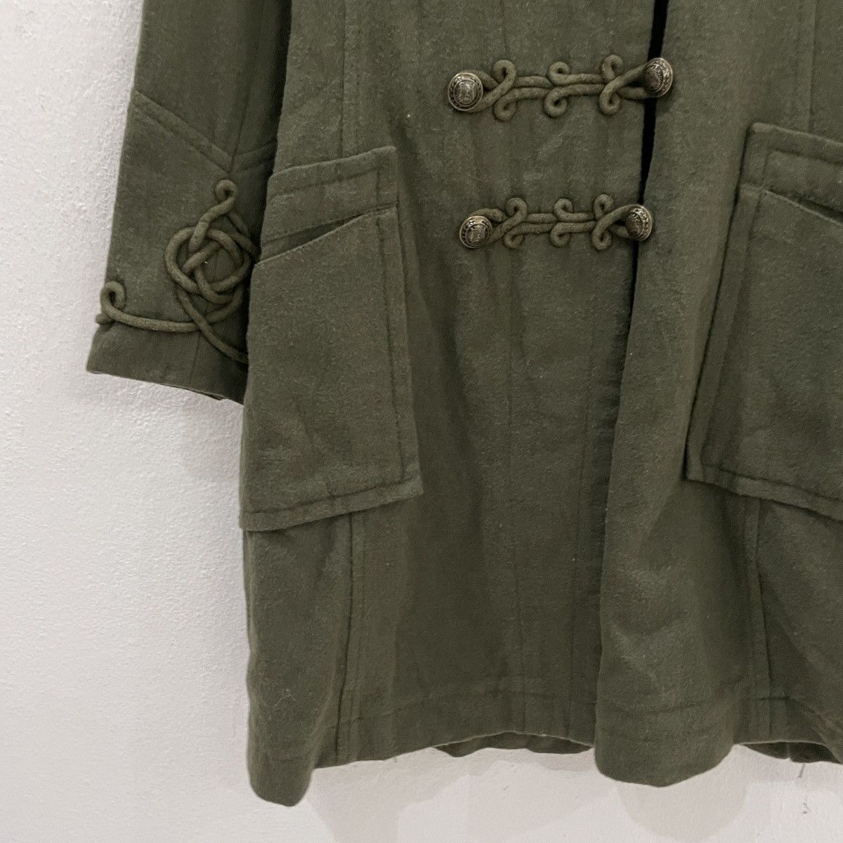 Japanese Brand Vintage Oilily Embroidery Petern Trench Coat Size L / US 10 / IT 46 - 3 Thumbnail
