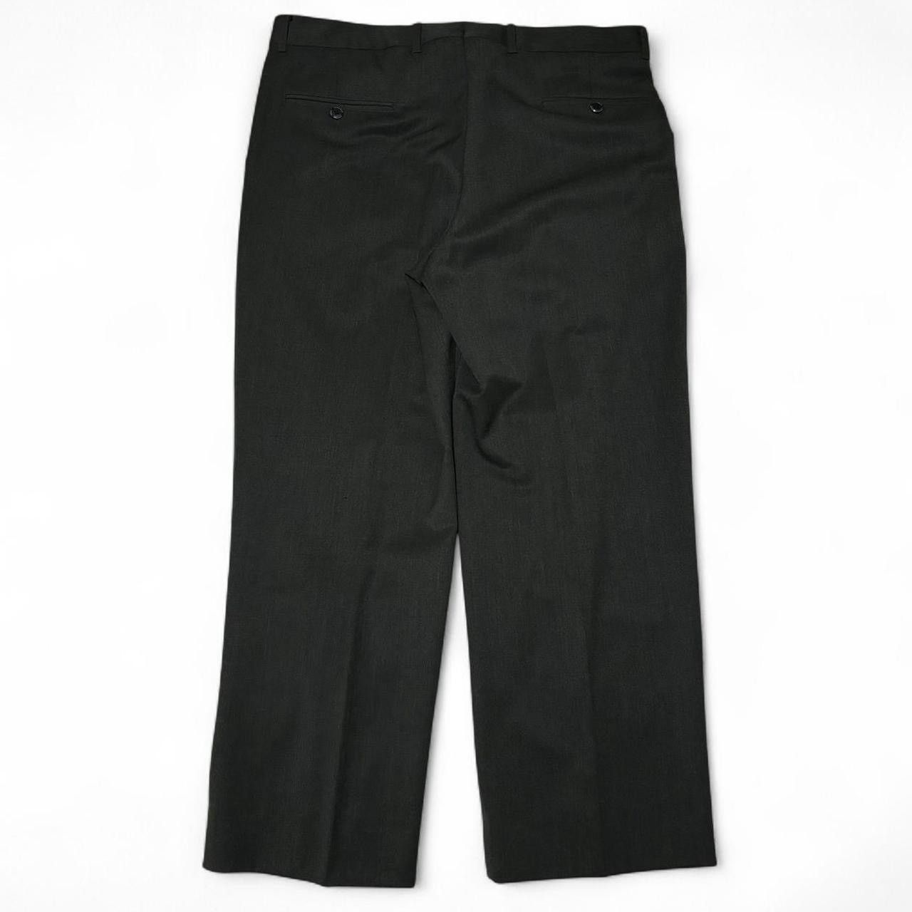 Vintage Vintage 90s Dark Green Pleated Dress Pants Size US 35 - 5 Thumbnail