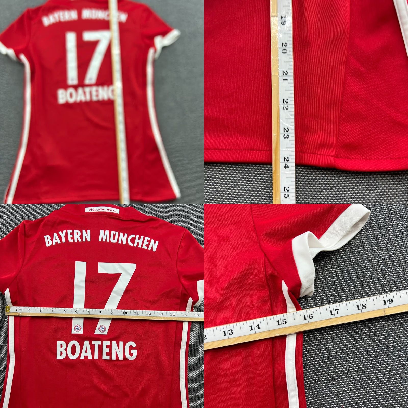 Adidas adidas Bayern Munich 2015 2016 Boateng Home Womens Football Jersey Womens Small Shirt T-Shirt Red XS S size: S Size S / US 4 / IT 40 - 8 Thumbnail