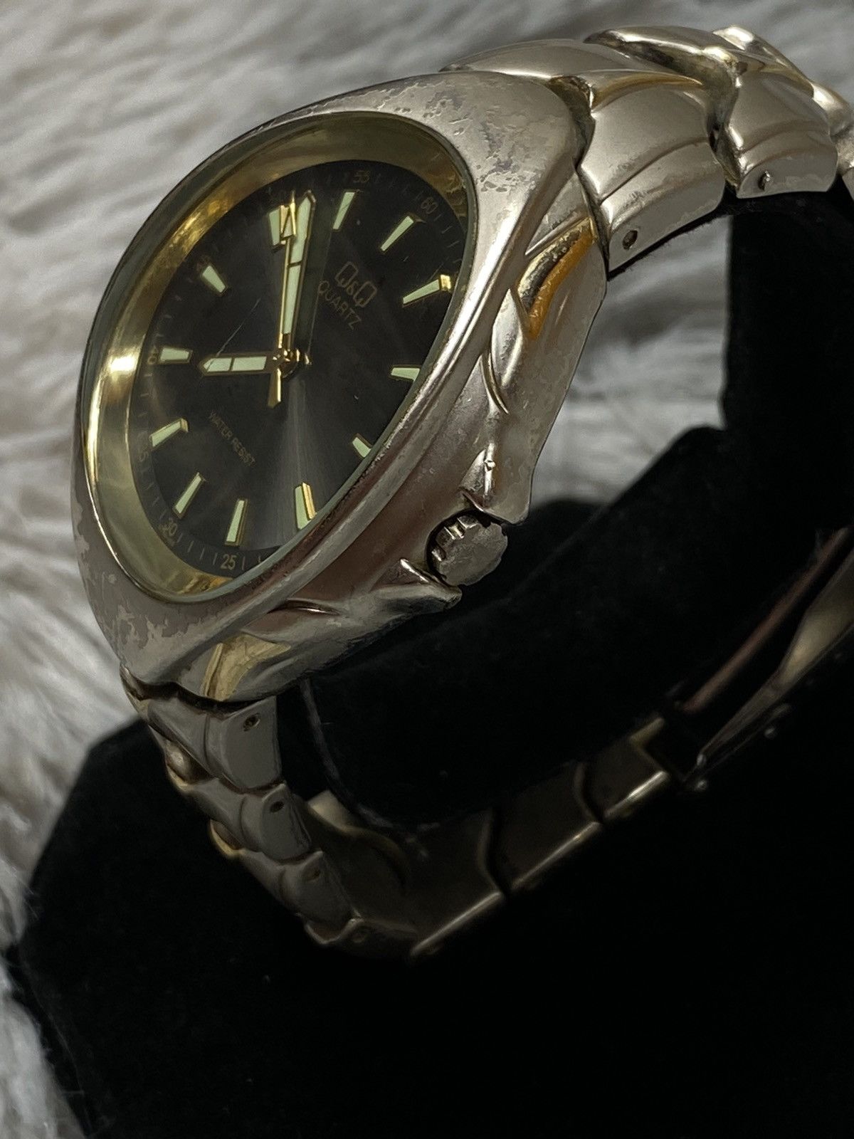 Japanese Brand × Vintage Rare ❗️ Gold Q&Q Quartz Watch | Japanese Brand Size ONE SIZE - 5 Thumbnail