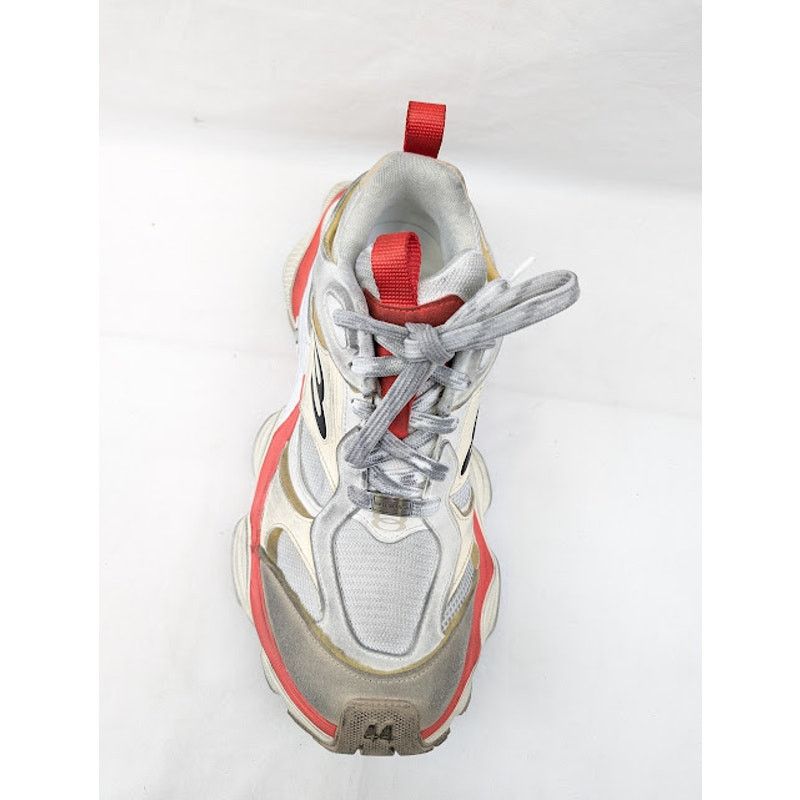 Balenciaga o1rshd1 Cargo Suede Low-Top Sneakers in Beige/Grey/Red Size US 11 / EU 44 - 8 Thumbnail