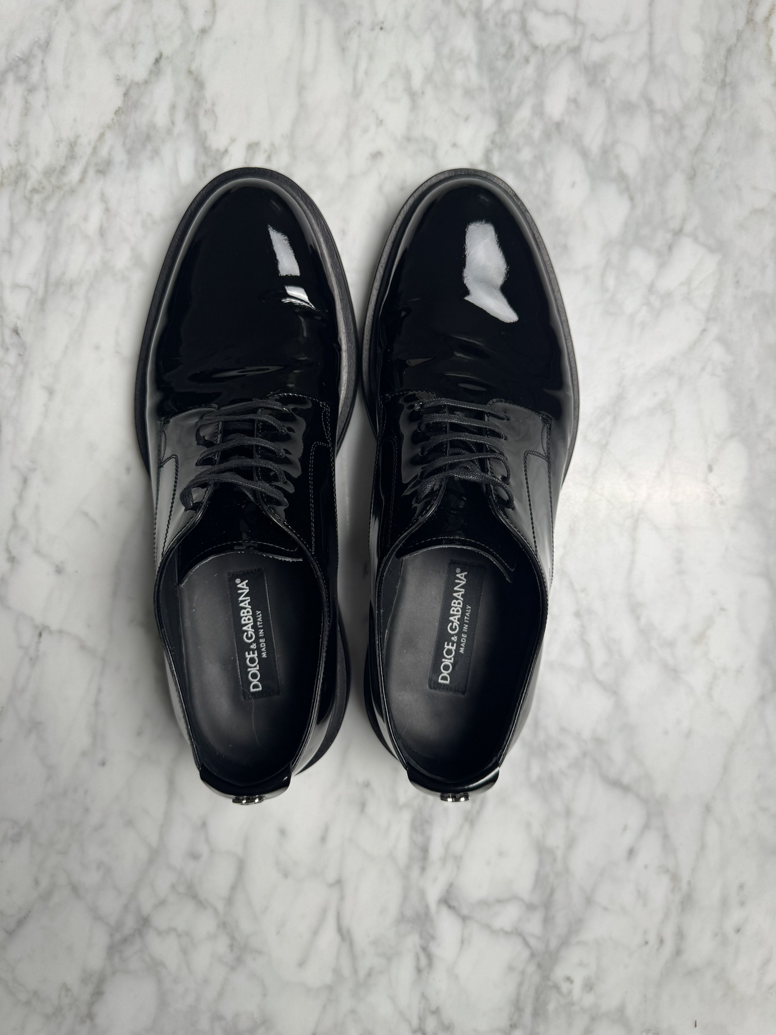 Dolce & Gabbana Round Toe Derby Shoes Size US 9.5 / EU 42-43 - 2 Thumbnail