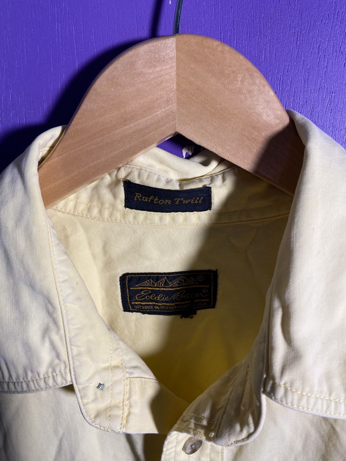 Eddie Bauer Vintage 90s Eddie Bauer essential faded button up Size US L / EU 52-54 / 3 - 4 Thumbnail