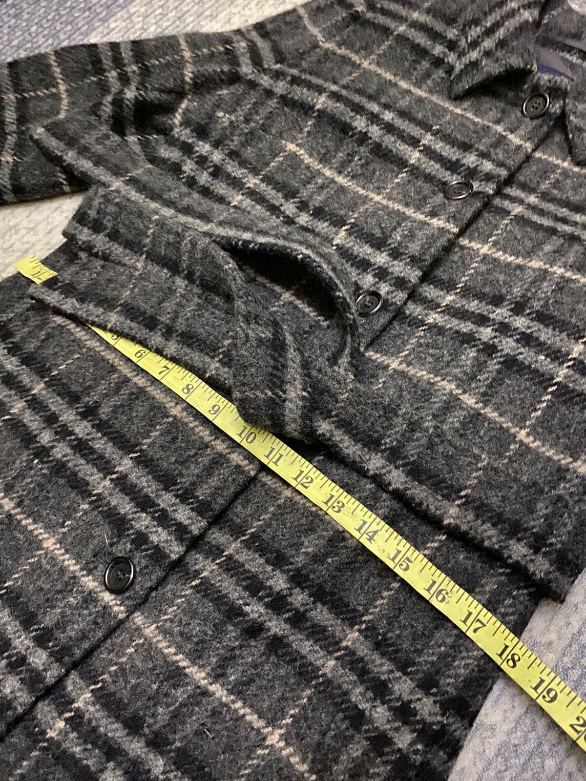 Burberry BURBERRY LONDON WOOL PLAID BELTED COAT Size M / US 6-8 / IT 42-44 - 16 Thumbnail