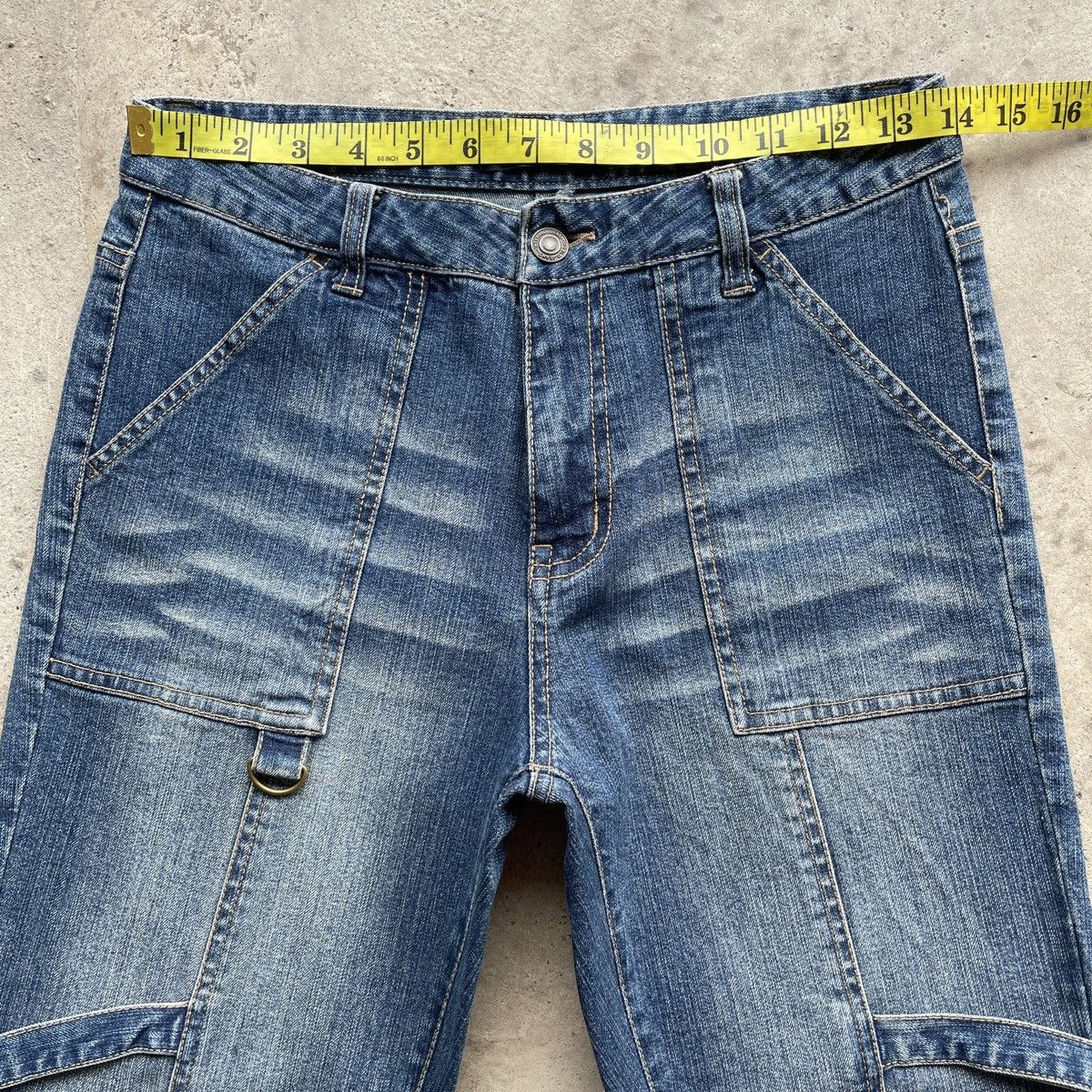 Japanese Brand × Jean × Vintage Vintage Japanese Women FLARE Faded BONDAGE Jeans Pants W28 Size US 28 / EU 44 - 6 Thumbnail