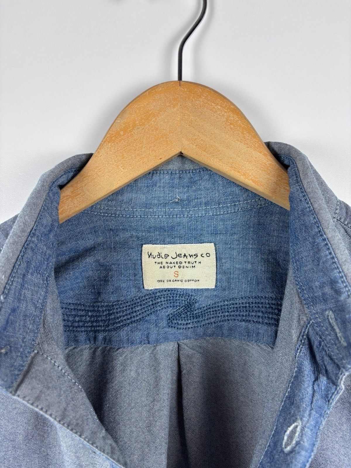 Nudie Jeans Nudie Jeans Chambray Denim Shirt Organic Cotton Blue Size S Size US S / EU 44-46 / 1 - 7 Thumbnail