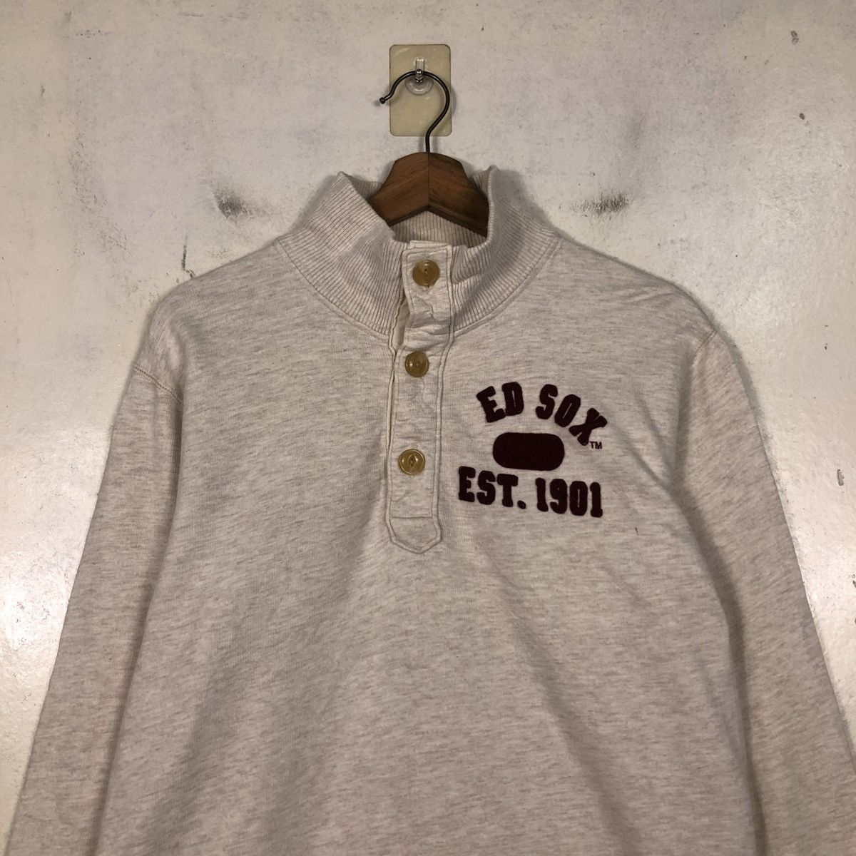 Japanese Brand 📌Vintage Sweatshirt Red Sox Big Logo Size US M / EU 48-50 / 2 - 5 Thumbnail