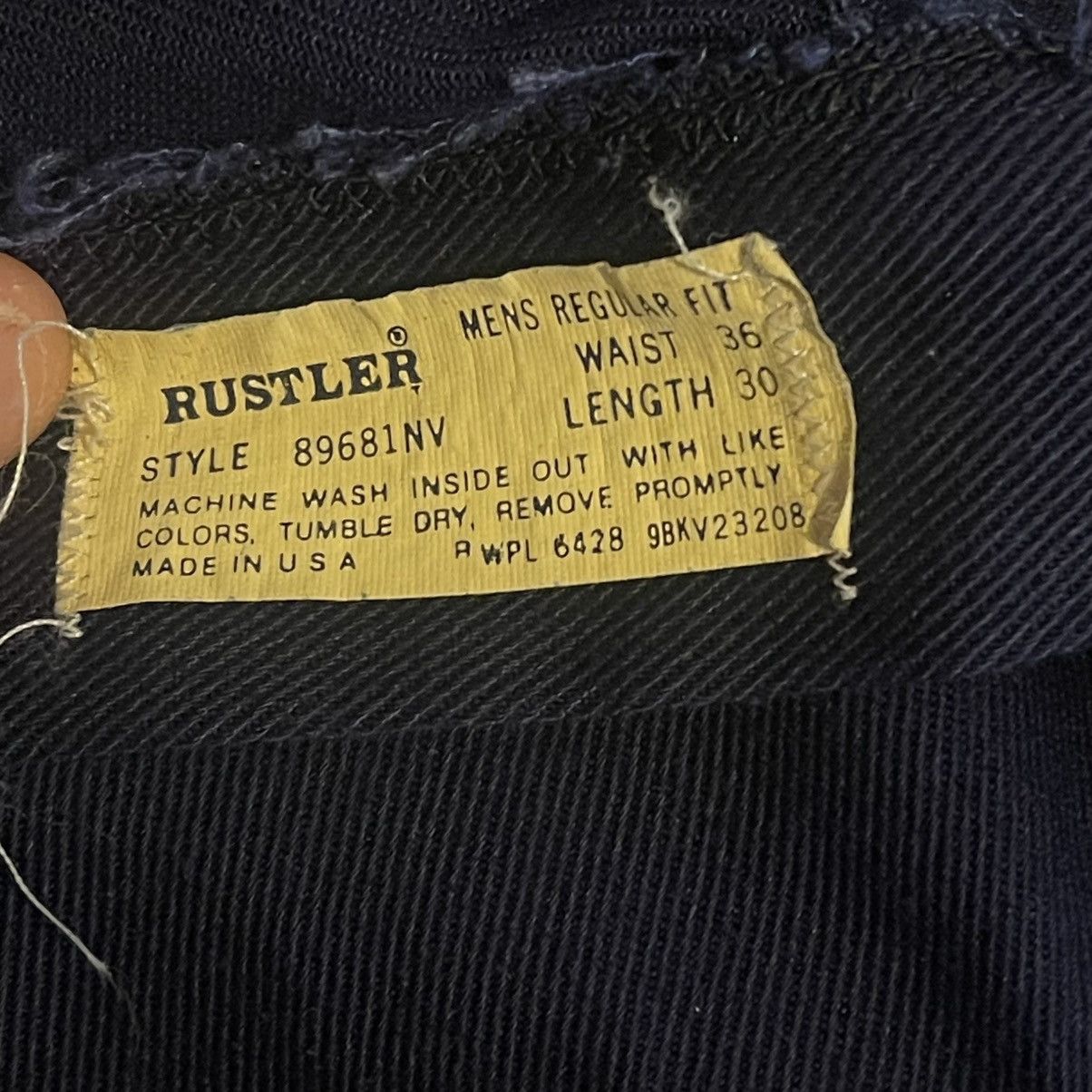 Rustler Vintage Rustler Pants Men 36x30 Blue Dress Slacks (34x25) Size US 34 / EU 50 - 3 Thumbnail