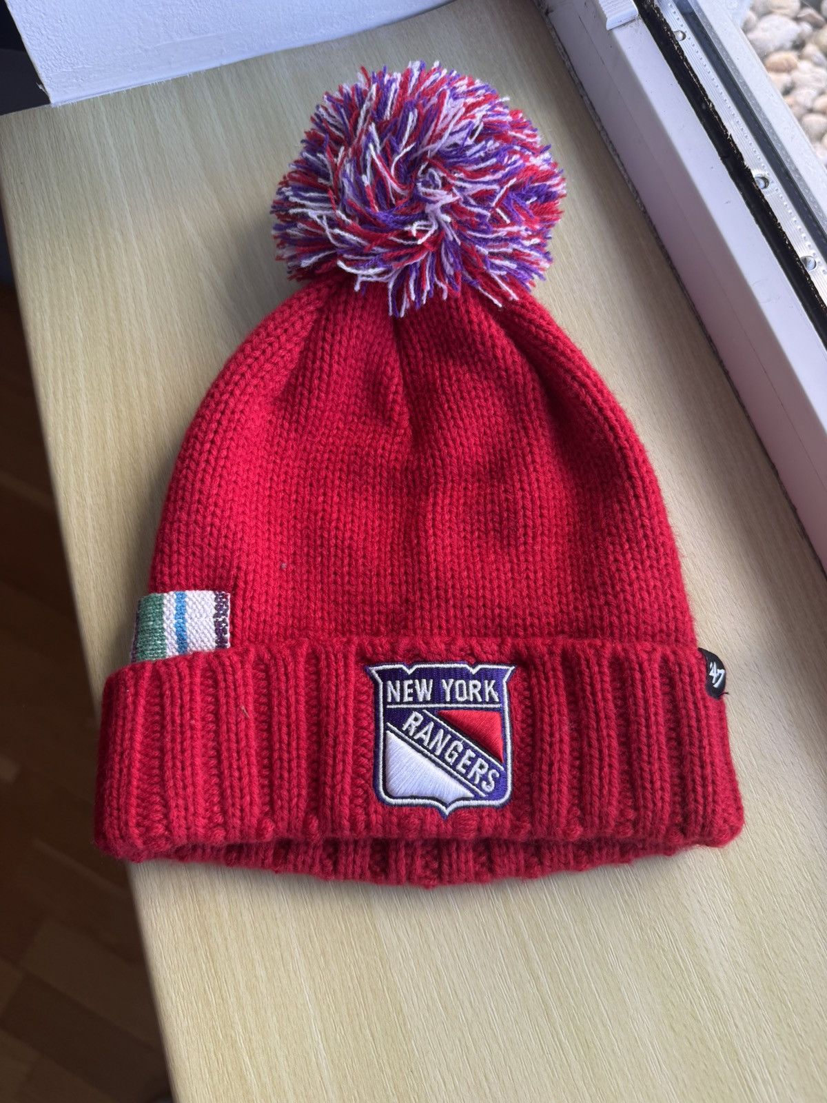 Vintage NEW YORK RANGERS 47 BRAND NHL HOCKEY BEANIE HAT Size ONE SIZE - 2 Thumbnail