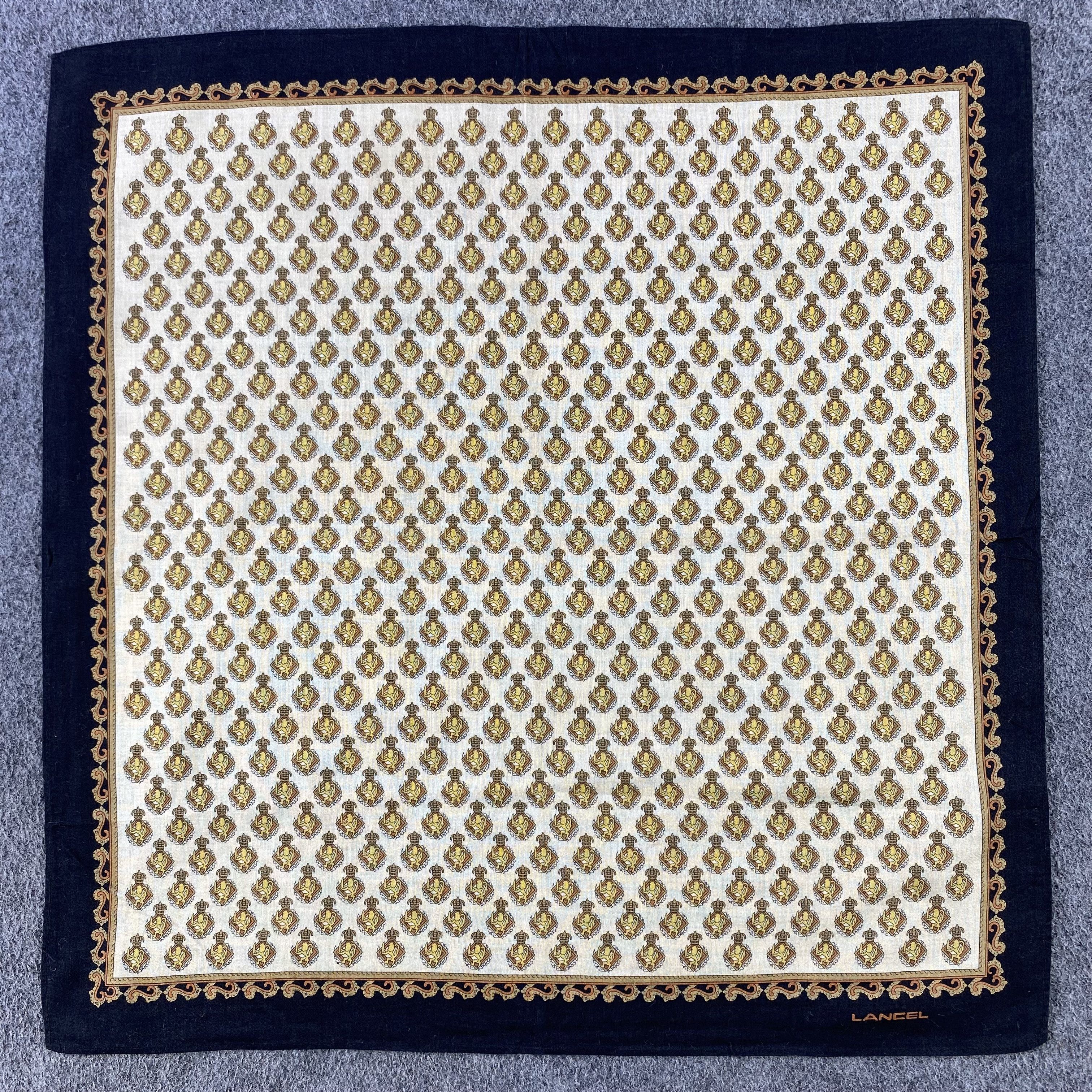 Lancel × Vintage Lancel Handkerchief/Neckerchief/Bandana HC560 Size ONE SIZE - 1 Thumbnail