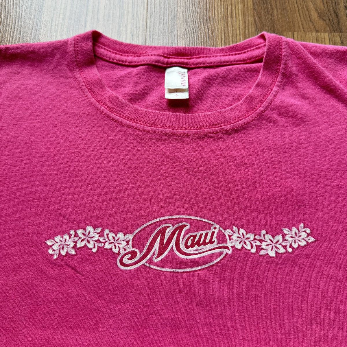 Vintage vintage Maui Hawaii crazy Y2K summer old school girls tee Size US S / EU 44-46 / 1 - 1 Thumbnail