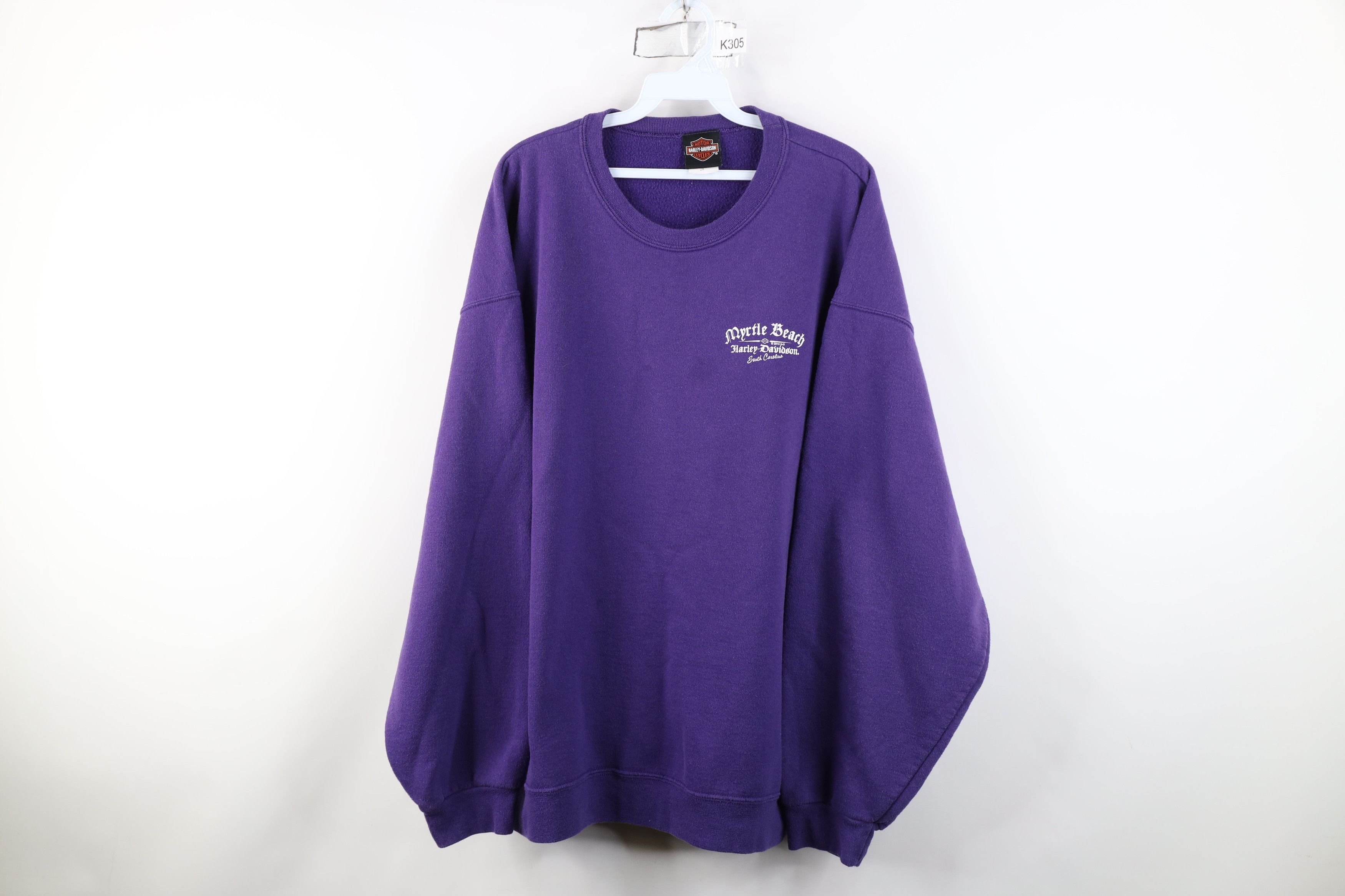Harley Davidson Vintage Y2K Harley Davidson Old English Fire Sweatshirt Size US XXL / EU 58 / 5 - 1 Thumbnail
