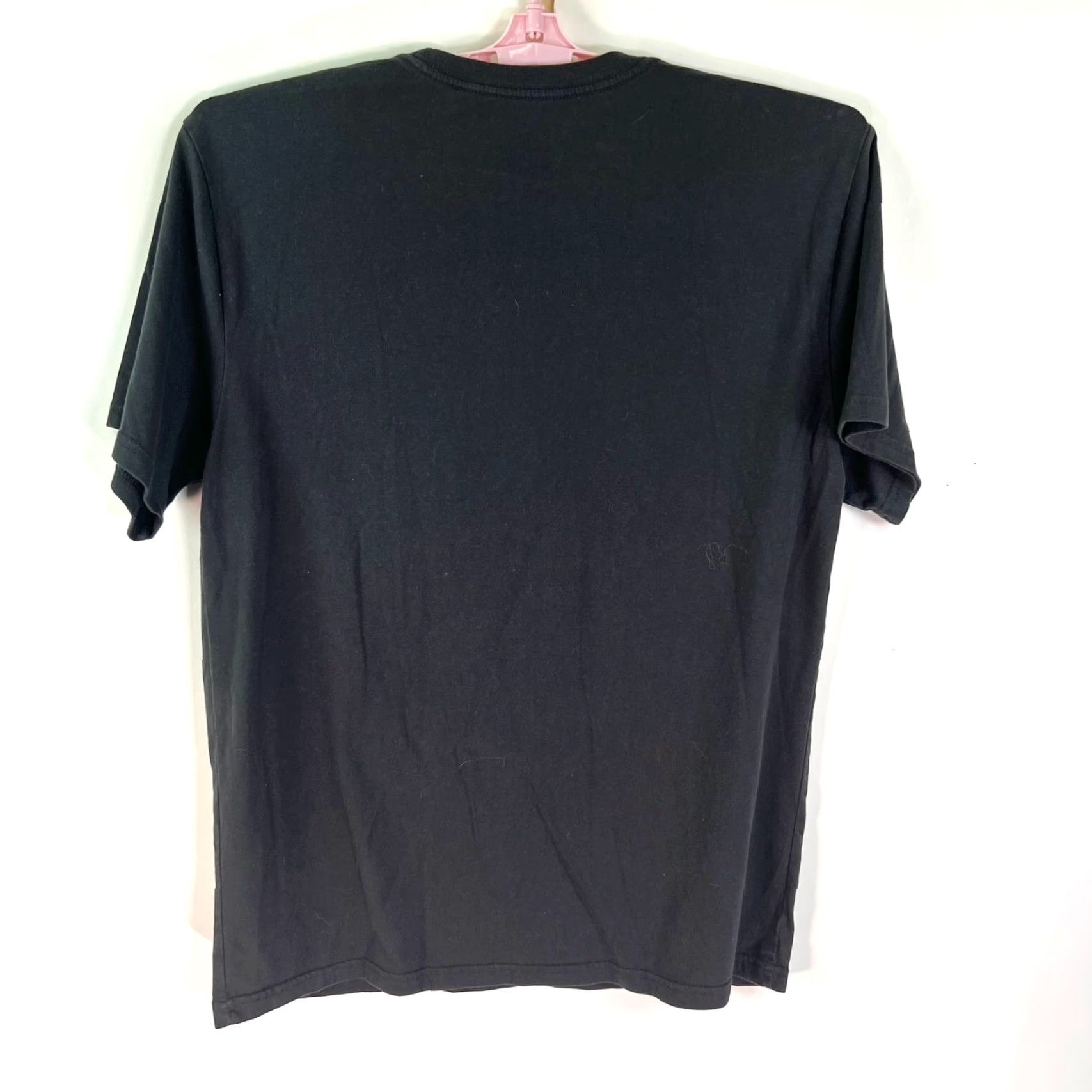 Vintage USA T Shirt Adult M Black Short Sleeve Cotton Blend Mens 90s USA Pattern Graphic Print Size US M / EU 48-50 / 2 - 4 Thumbnail