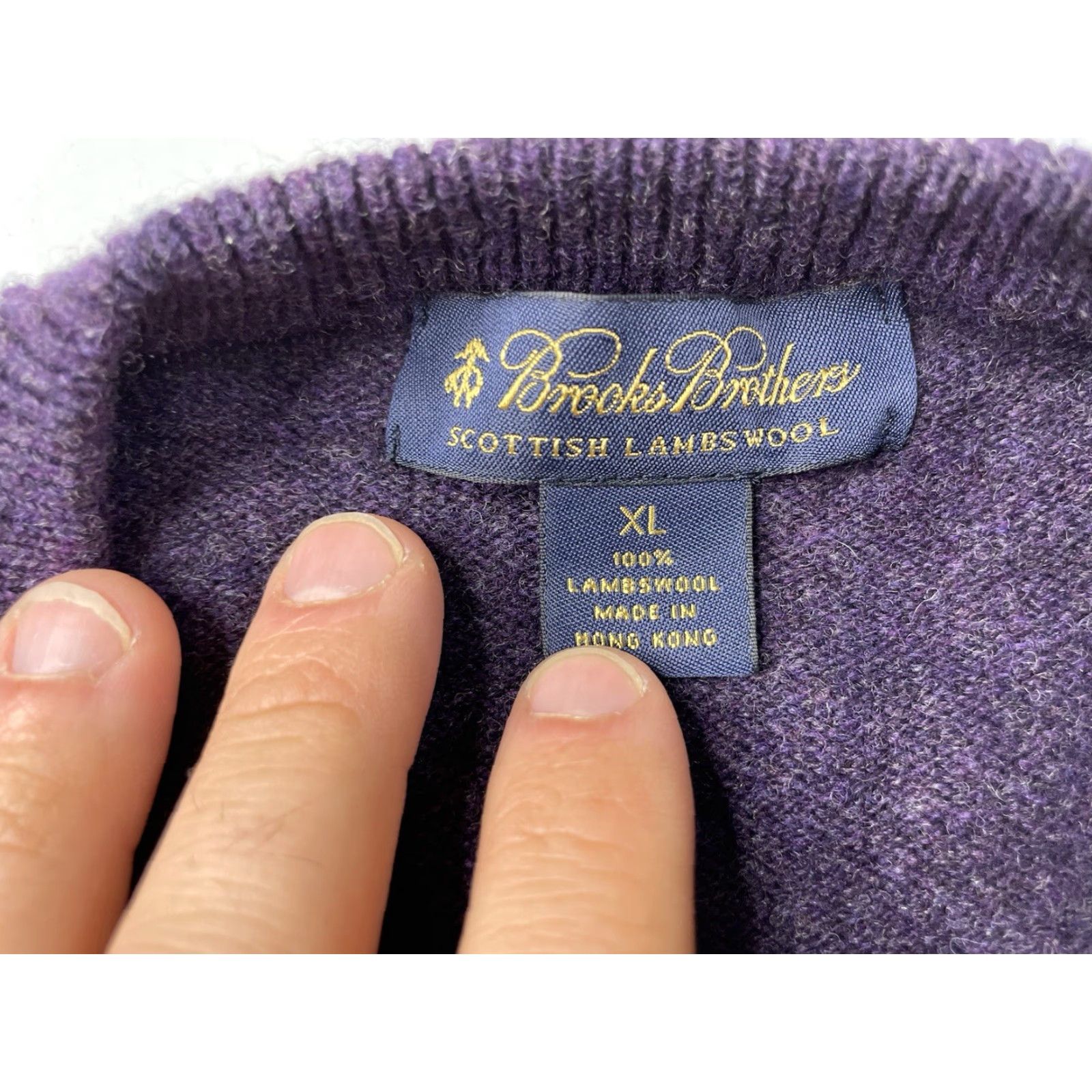 Brooks Brothers **BROOKS BROTHERS XL WOOL V-NECK CLASSIC PULLOVER** User: BROOKS BROTHERS XL WOOL V-NECK CLASSIC PULLOVER Size US XL / EU 56 / 4 - 3 Thumbnail
