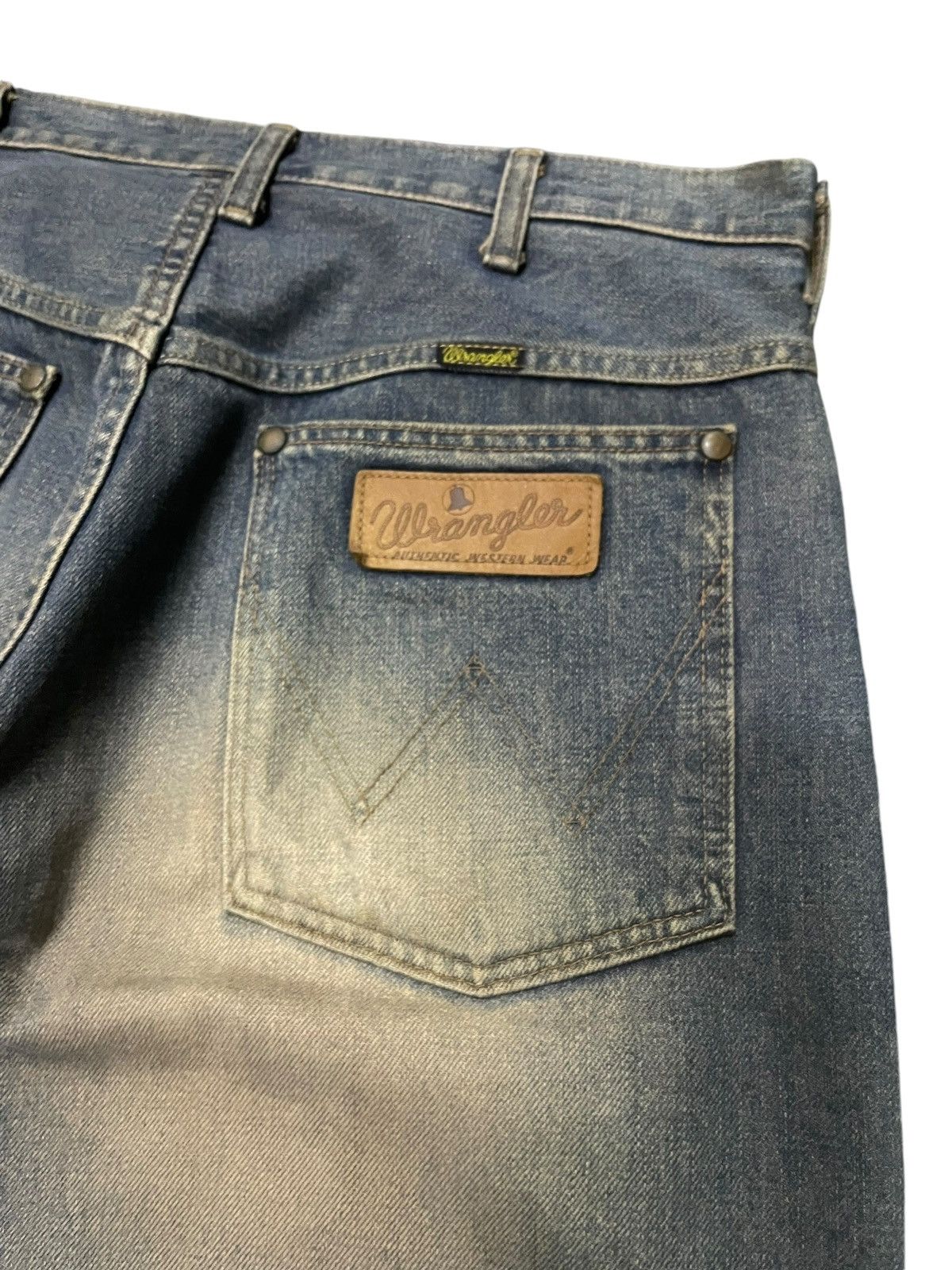 Hysteric Glamour × Japanese Brand × Wrangler Vintage Wrangler Blue Bell Mud Wash Selvedge Loose Jeans Size US 34 / EU 50 - 15 Thumbnail