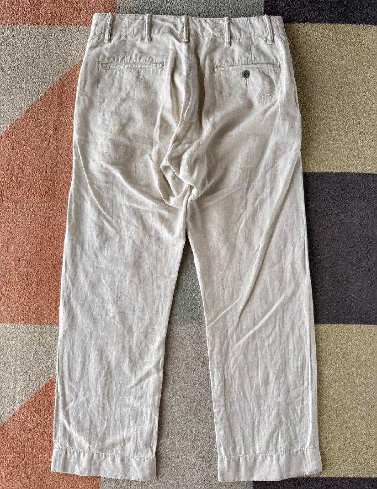 RRL Ralph Lauren RRL Ralph Lauren Double RL Cotton Linen Patch Pants K22 Size US 28 / EU 44 - 2 Thumbnail