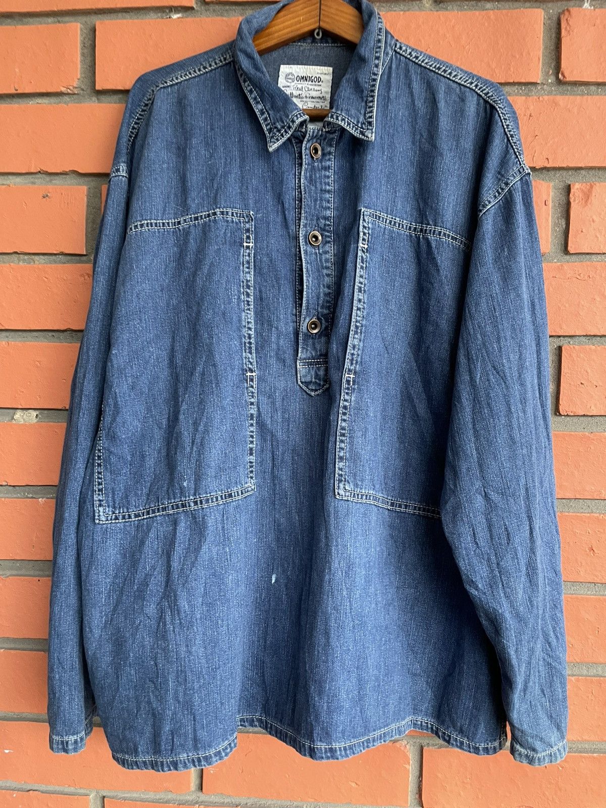 OMNIGOD Omnigod Japan Pullover inspired by WW2 Workwear Blue Indigo Size US S / EU 44-46 / 1 - 2 Thumbnail