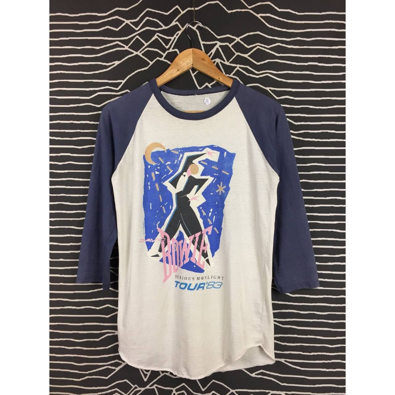 Band Tees Vtg 80s David Bowie Serious Moonlight Tour 83 Raglan Tee Size US S / EU 44-46 / 1 - 1 Thumbnail
