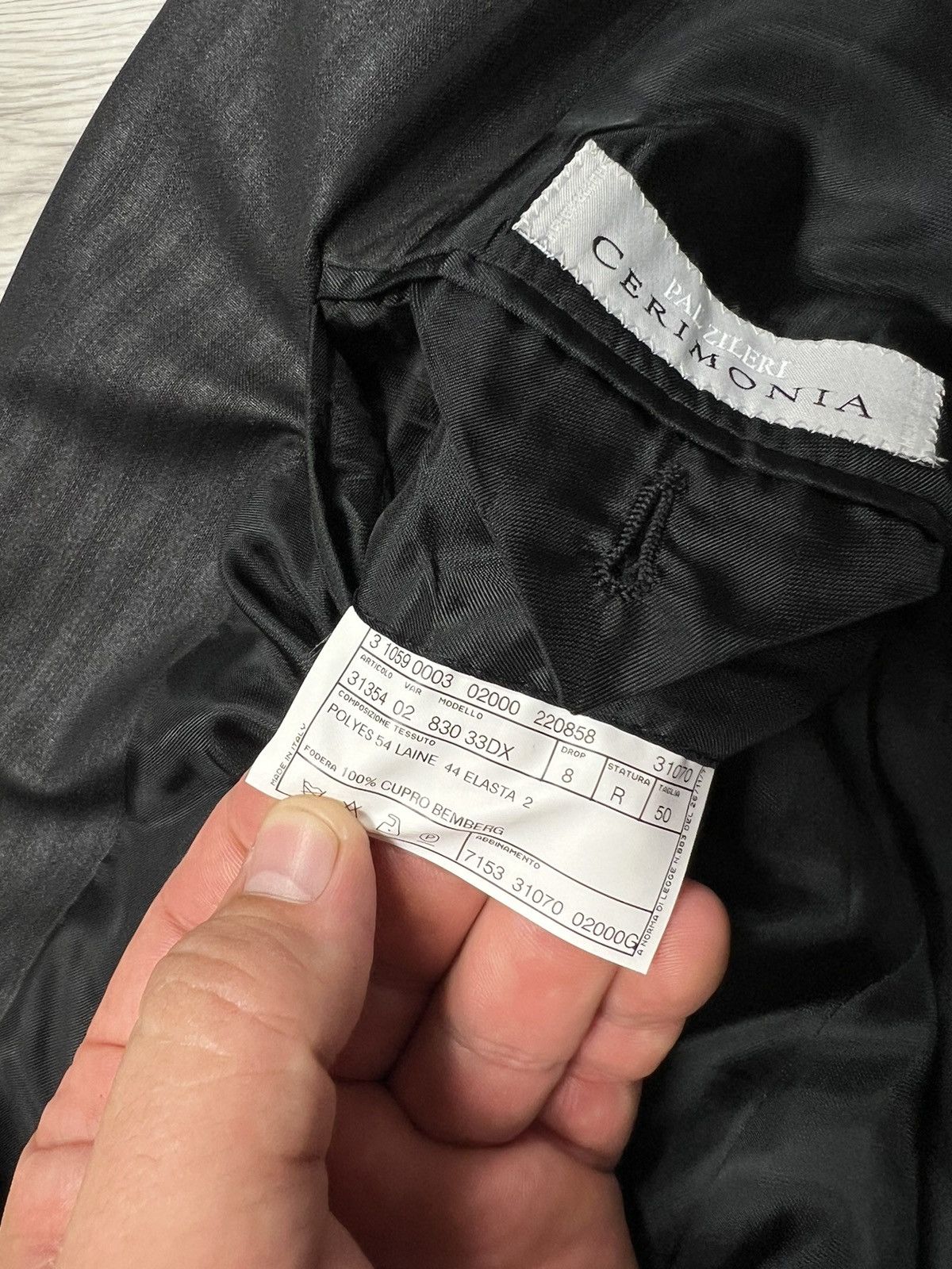Pal Zileri 2 Pieces PAL ZILERI CERIMONIA Striped Suit One Button Sz 50R Size 40R - 12 Thumbnail