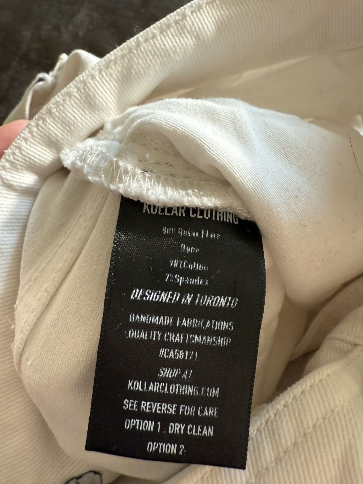 Kollar Clothing Kollar Denim 808 Relaxed Flares - Bone Size US 34 / EU 50 - 8 Thumbnail