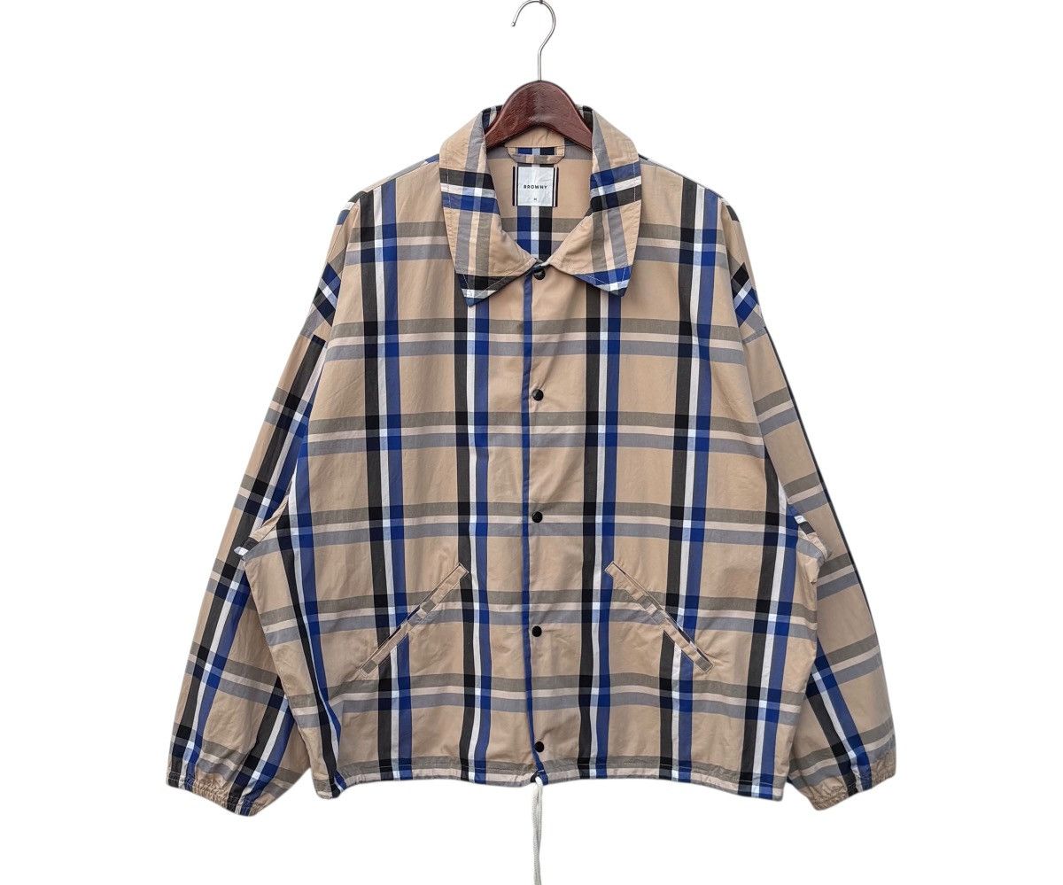 Japanese Brand Browny Nova Check Snap Button Light Jacket Size US L / EU 52-54 / 3 - 1 Thumbnail