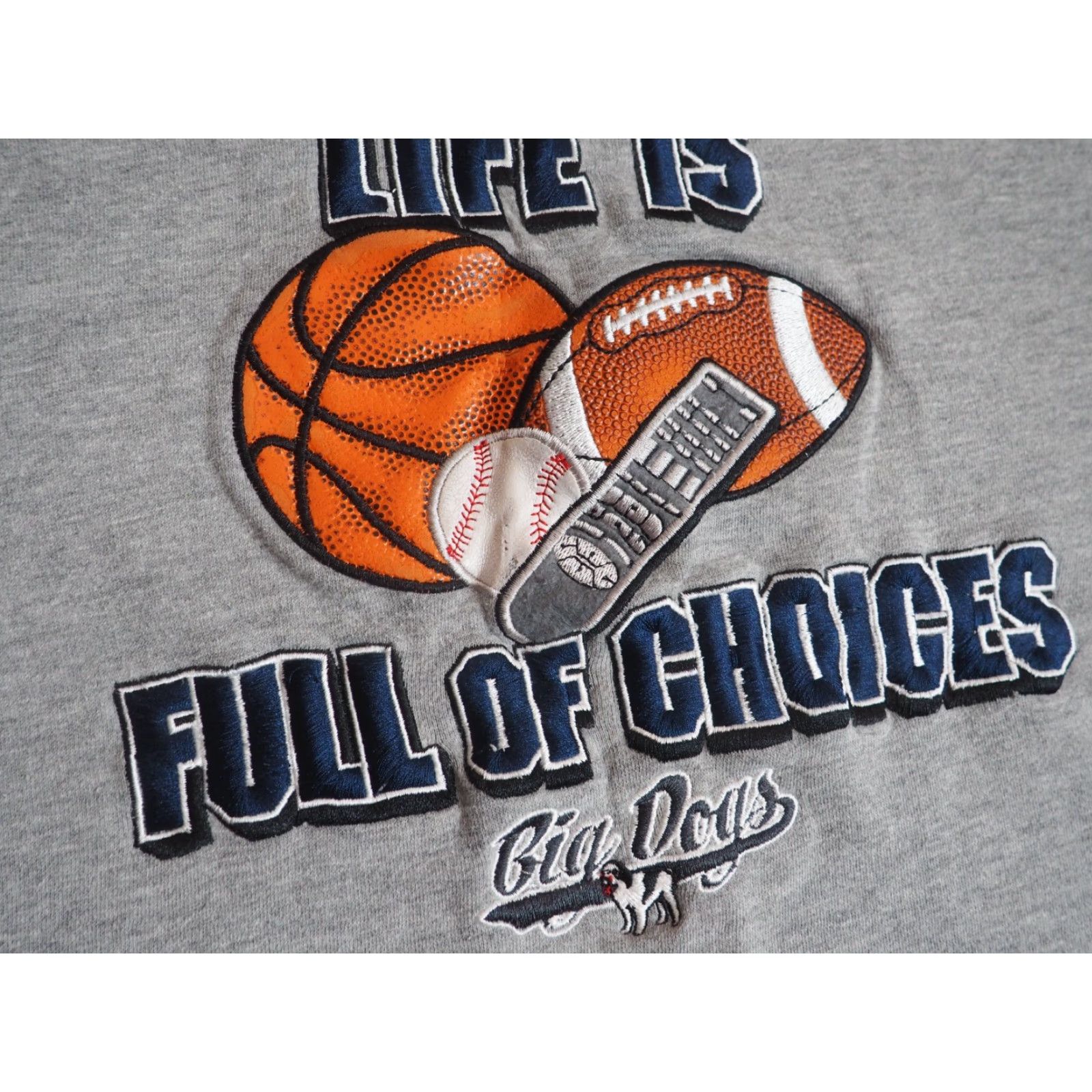 Big Dogs VINTAGE Big Dogs Sweatshirt Men's Pullover Crew Neck Gray L Sports Winter 2000s Cotton Fleece Embroidered Logo Size US L / EU 52-54 / 3 - 5 Thumbnail