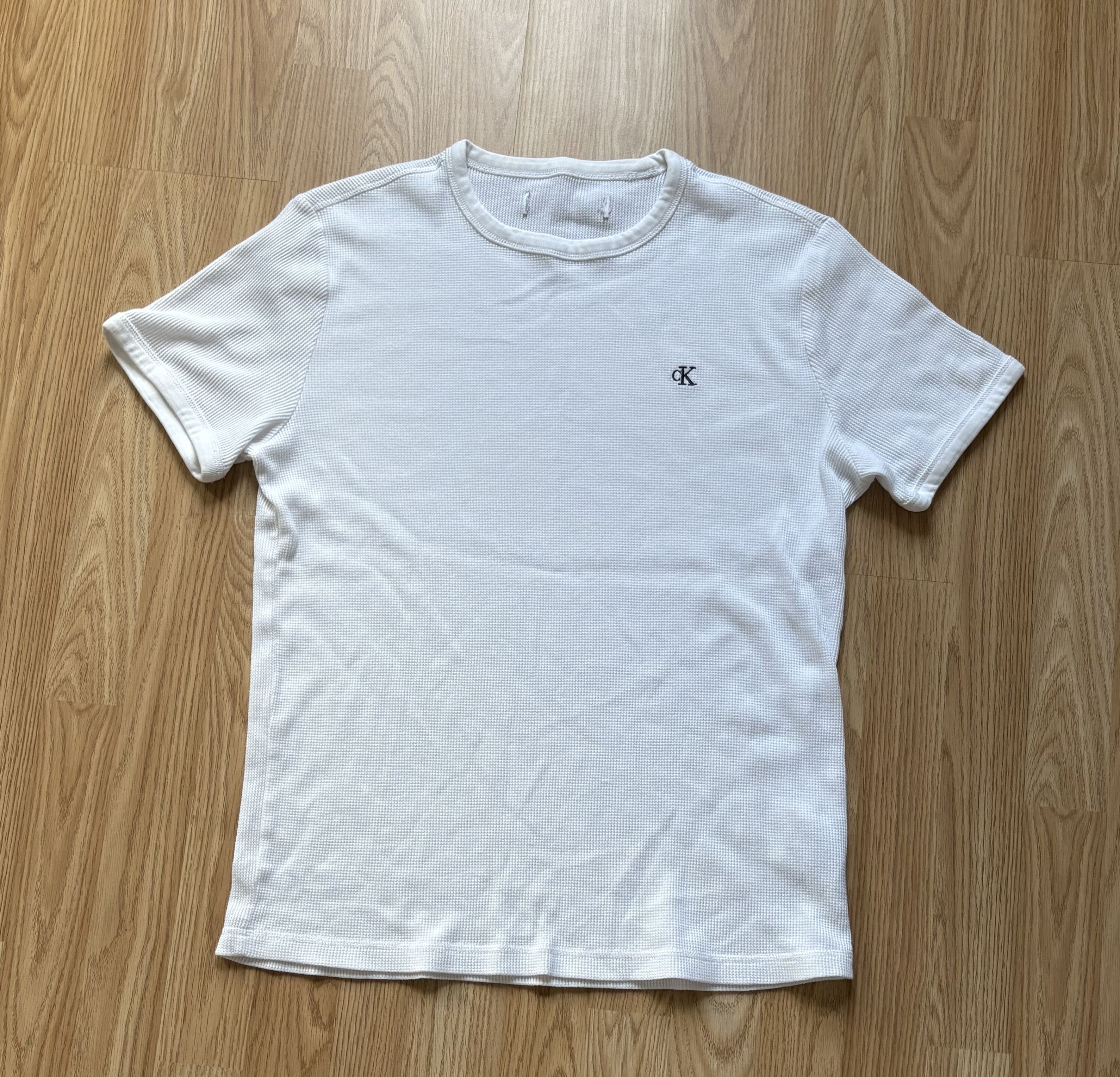 Calvin Klein Calvin Klein Waffle T Shirt - White Size US M / EU 48-50 / 2 - 1 Thumbnail