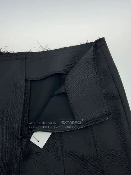 Comme des Garcons Comme Des Garcons size M Black Vintage Torn Skirt Size 23" - 3 Thumbnail