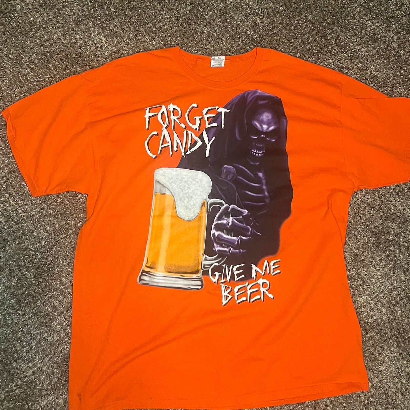 Nike Vintage orange graphic tee forget Size US XXL / EU 58 / 5 - 1 Thumbnail