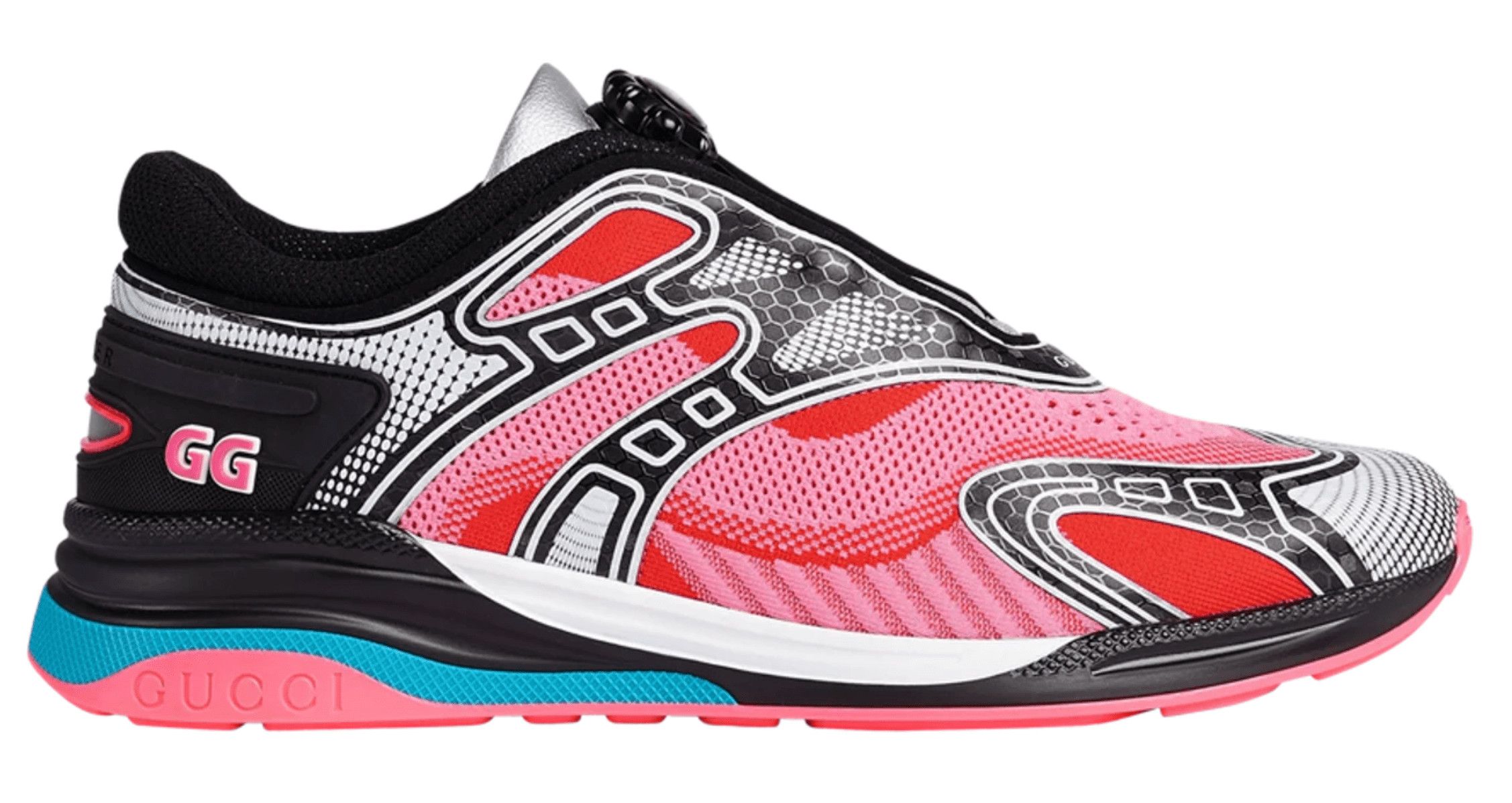 Gucci Ultrapace R Mismatched Neon Pink Yellow Size US 10 / EU 43 - 1 Preview