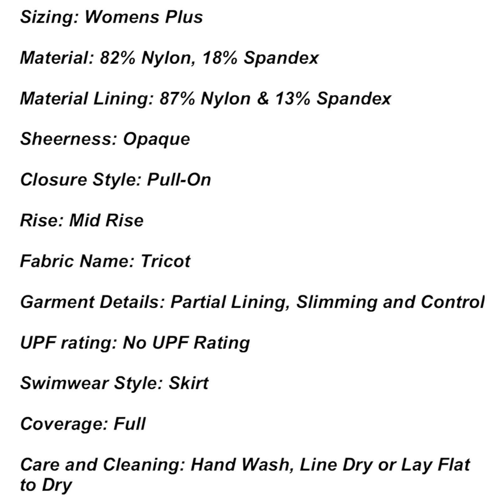 Other Kona Sol - Women's Swim Skirtini - Black - 2XL (20/22) Size ONE SIZE - 10 Thumbnail