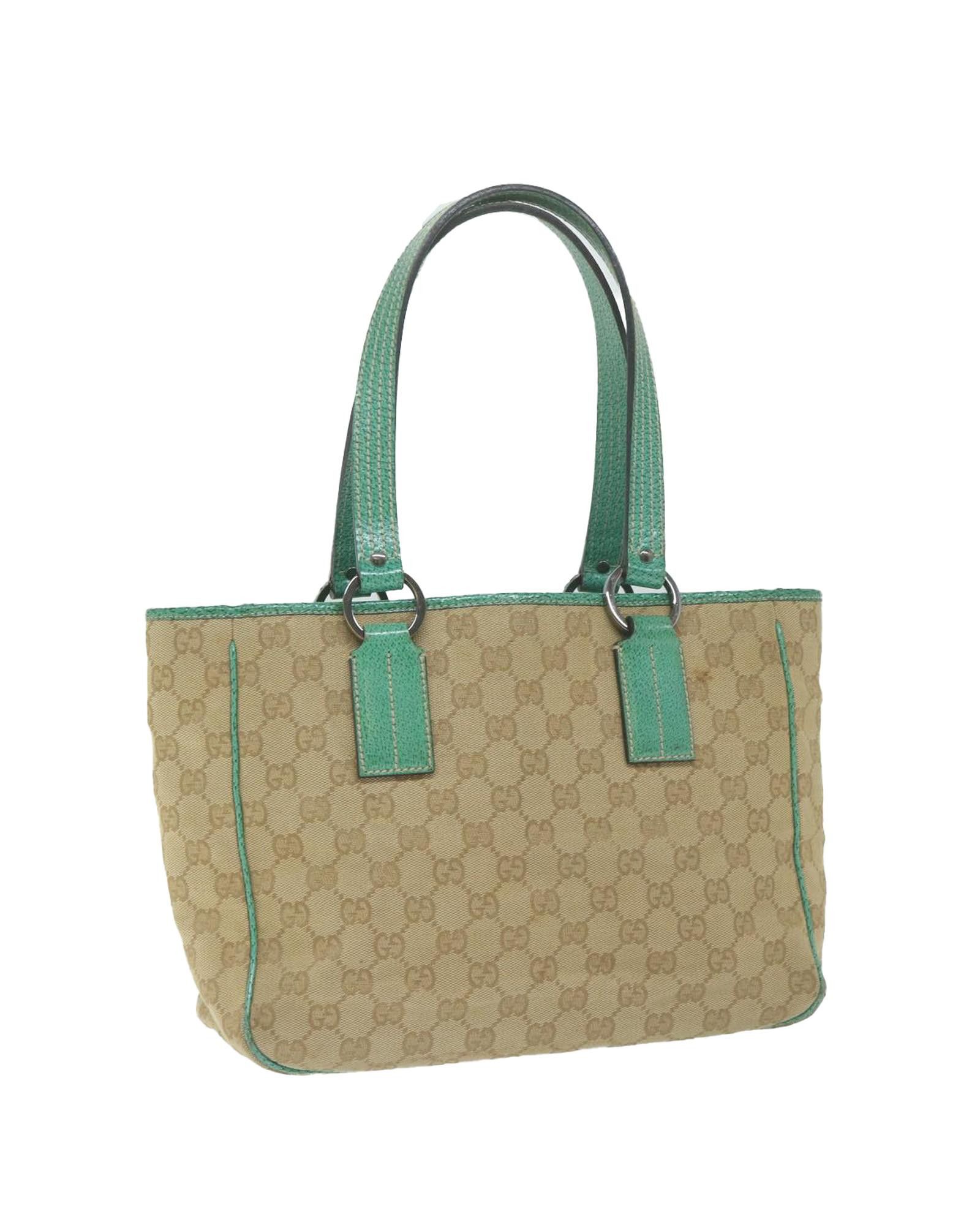 image of Gucci Versatile And Elegant Canvas Bag With High-Quality Craftsmanship in Beige, Women's