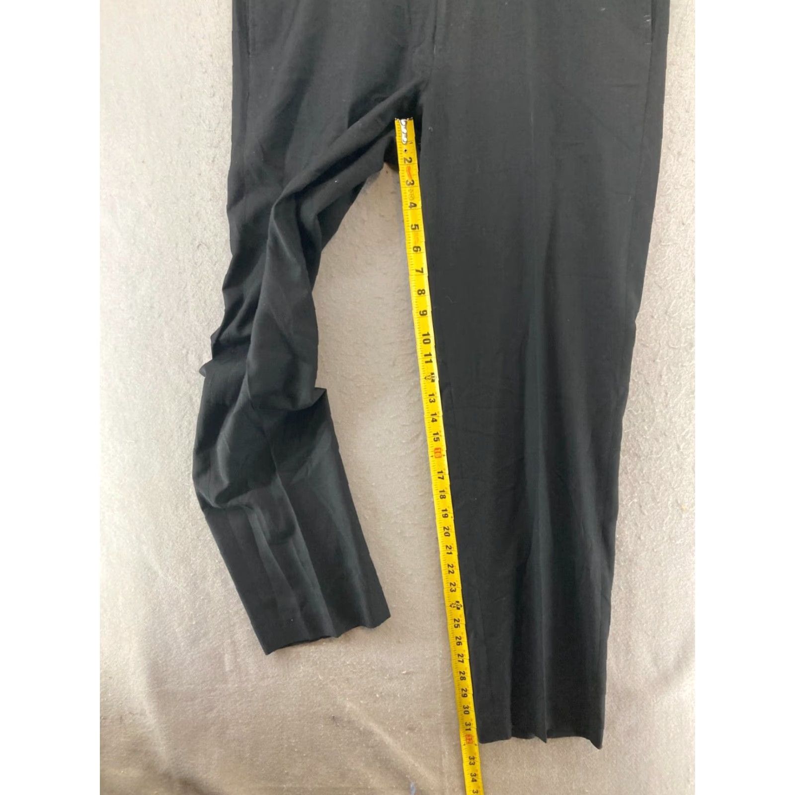 Calvin Klein Calvin Klein Mens Dress Pants 34x32 Black Straight Leg Size US 34 / EU 50 - 3 Thumbnail