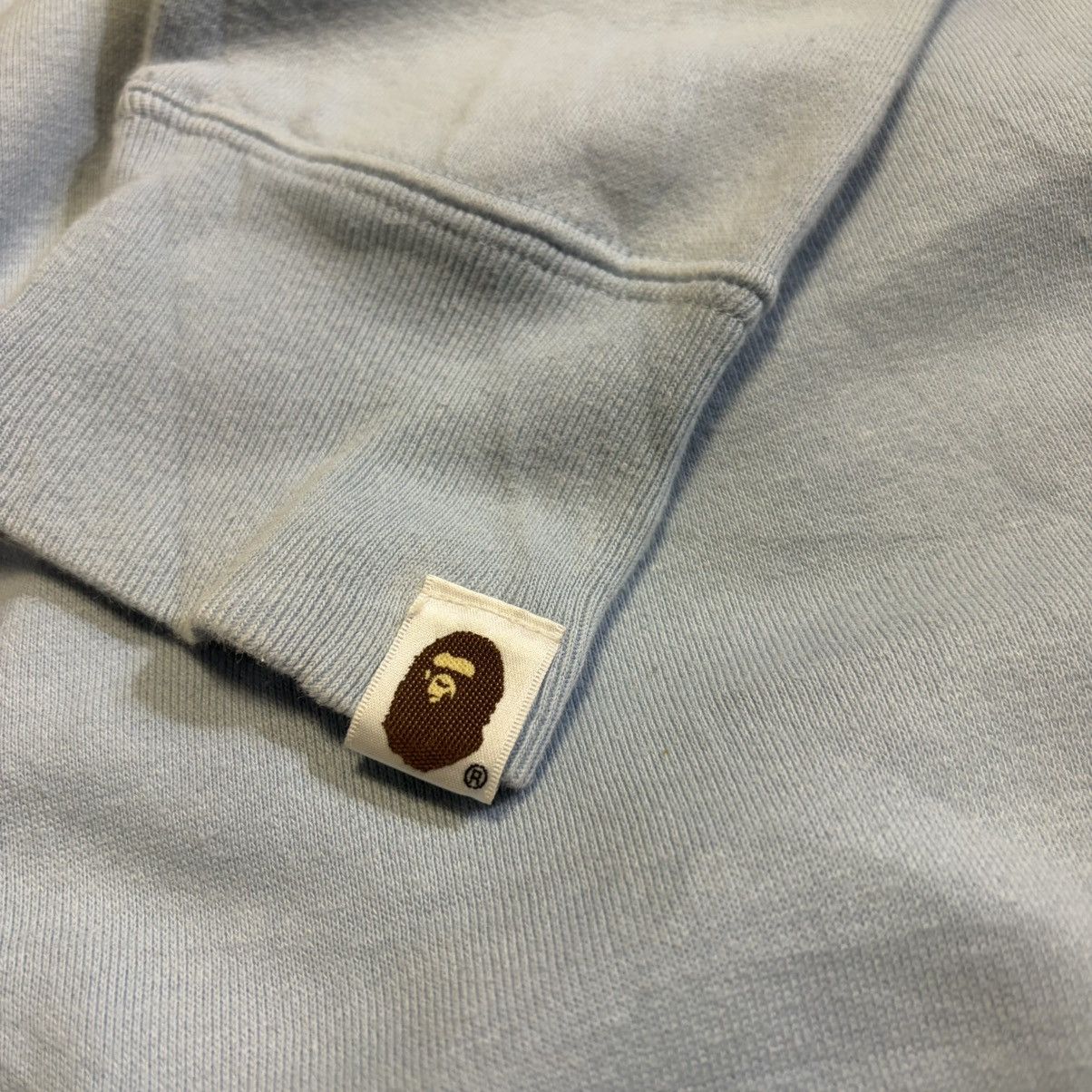 Bape A Bathing Ape Light Blue Patterned Crewneck Sweatshirt Size US M / EU 48-50 / 2 - 5 Thumbnail