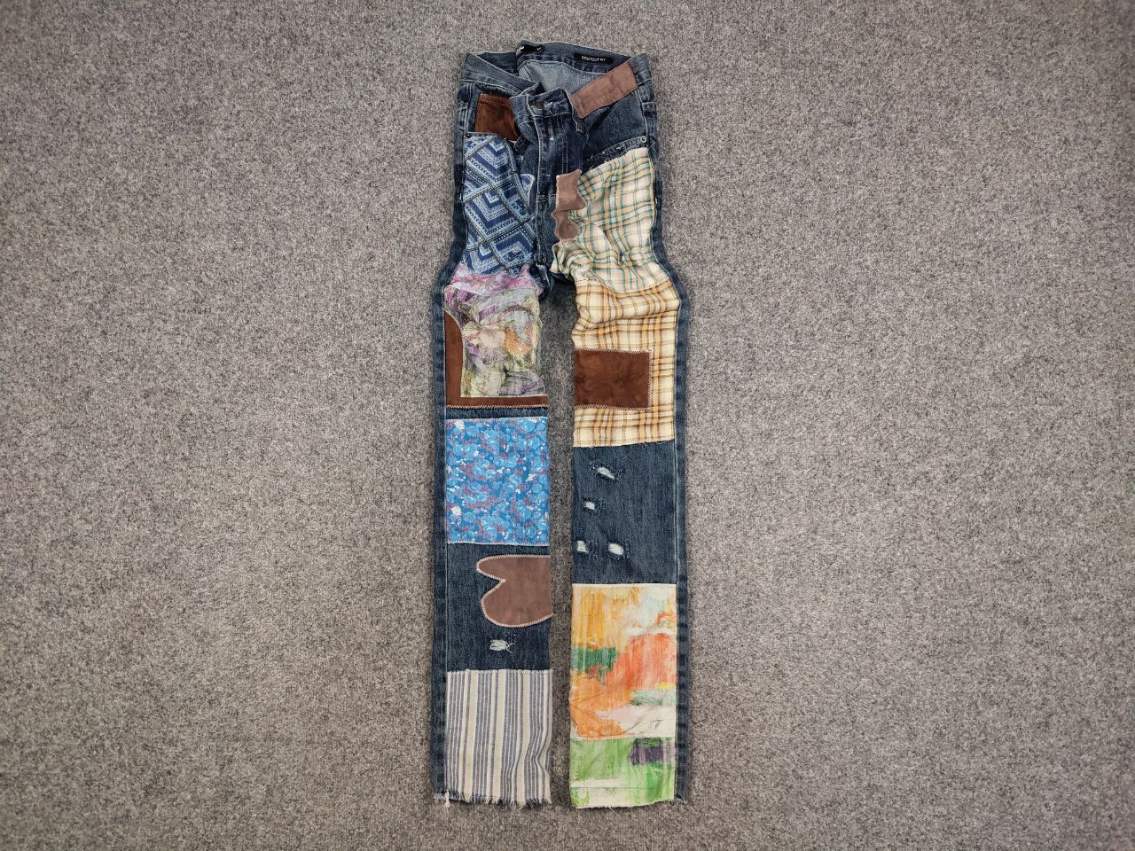 Jaded London × Vintage Vintage Japan Style Jaded london patchwork Denim Jeans Size US 34 / EU 50 - 1 Thumbnail