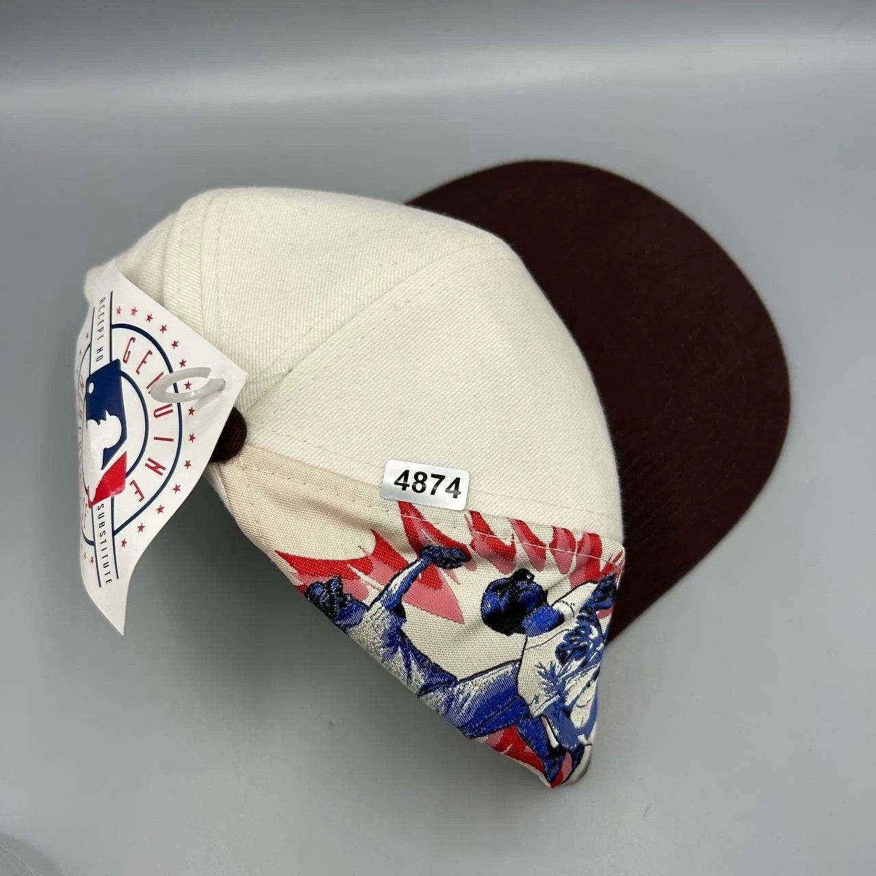 Drew Pearson MLB Champions Hat Men White Brown Snap Back Cap Cotton New Size ONE SIZE - 7 Thumbnail