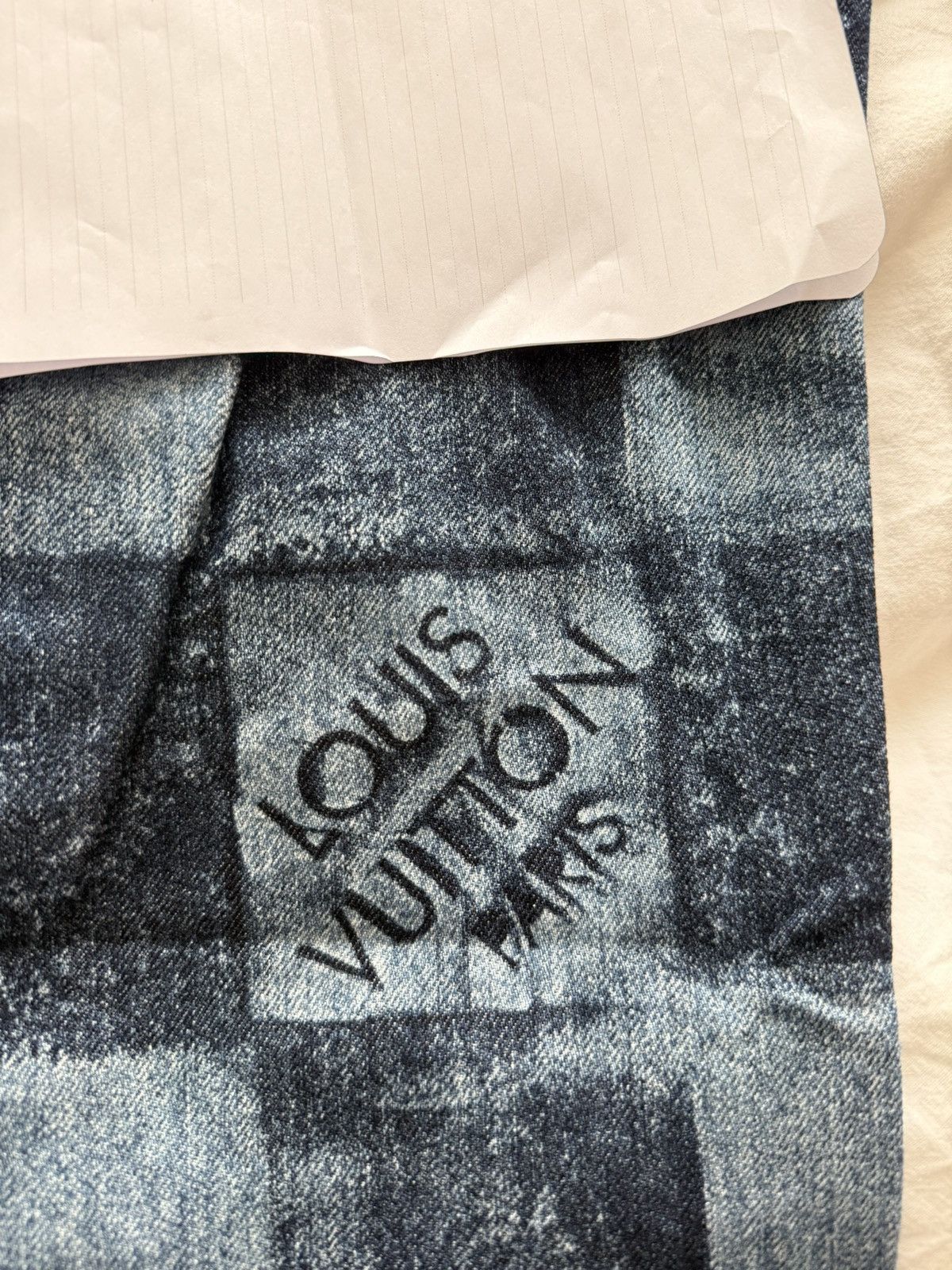 Louis Vuitton Louis Vuitton Damier Denim Print Jeans Size US 31 - 15 Thumbnail