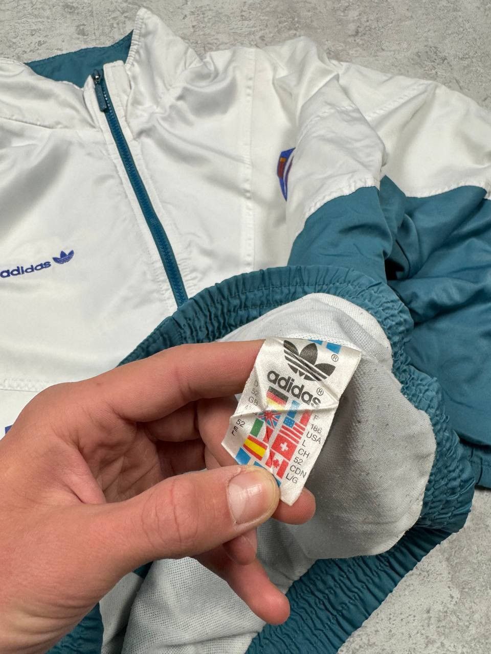 Adidas Vintage 90s ADIDAS Stefan Edberg Track Jacket Full Zip Size US L / EU 52-54 / 3 - 11 Thumbnail